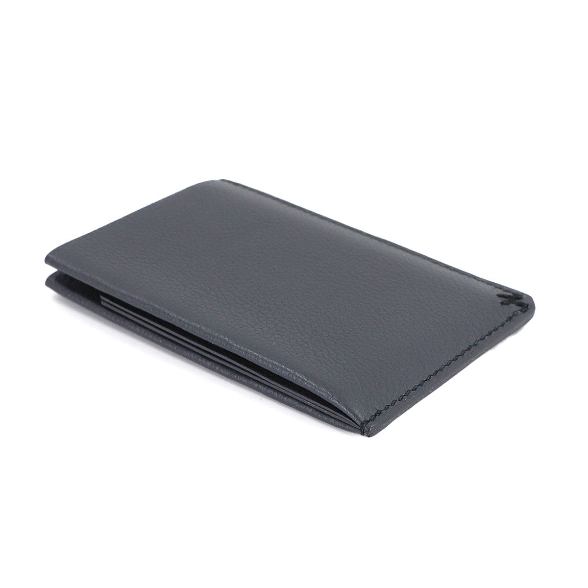 H Sellier Card Case Evercolor Ardoise Black