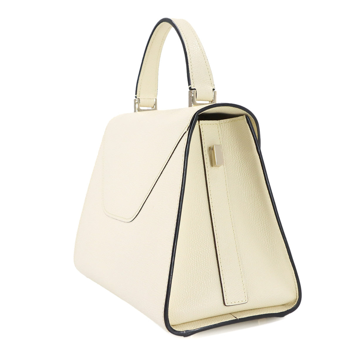 Iside Medium Hand Shoulder Bag Leather White Purse