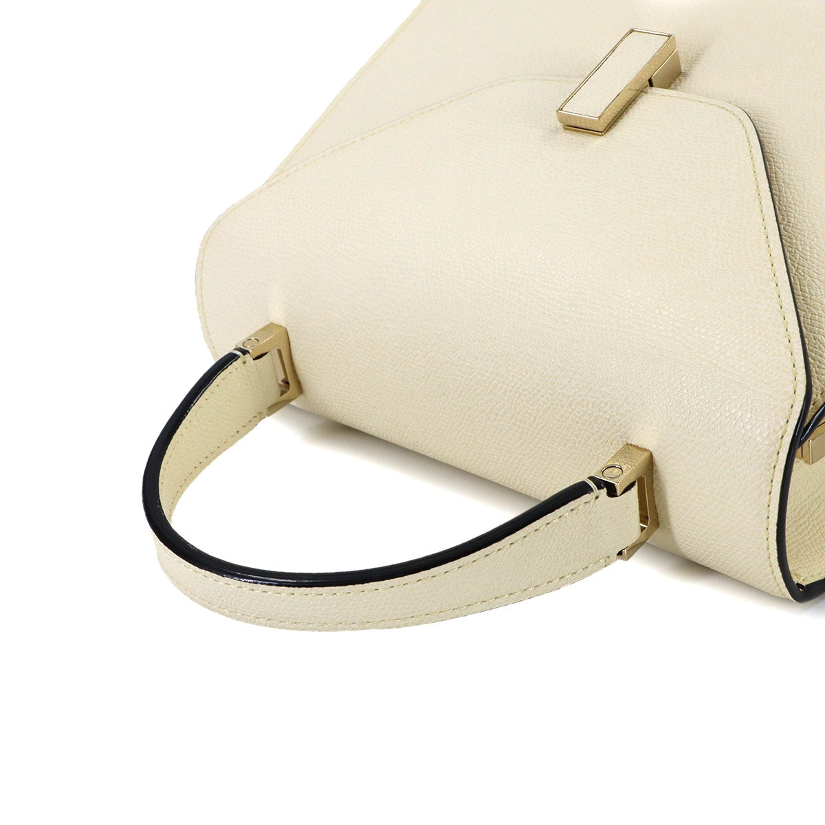 Iside Medium Hand Shoulder Bag Leather White Purse