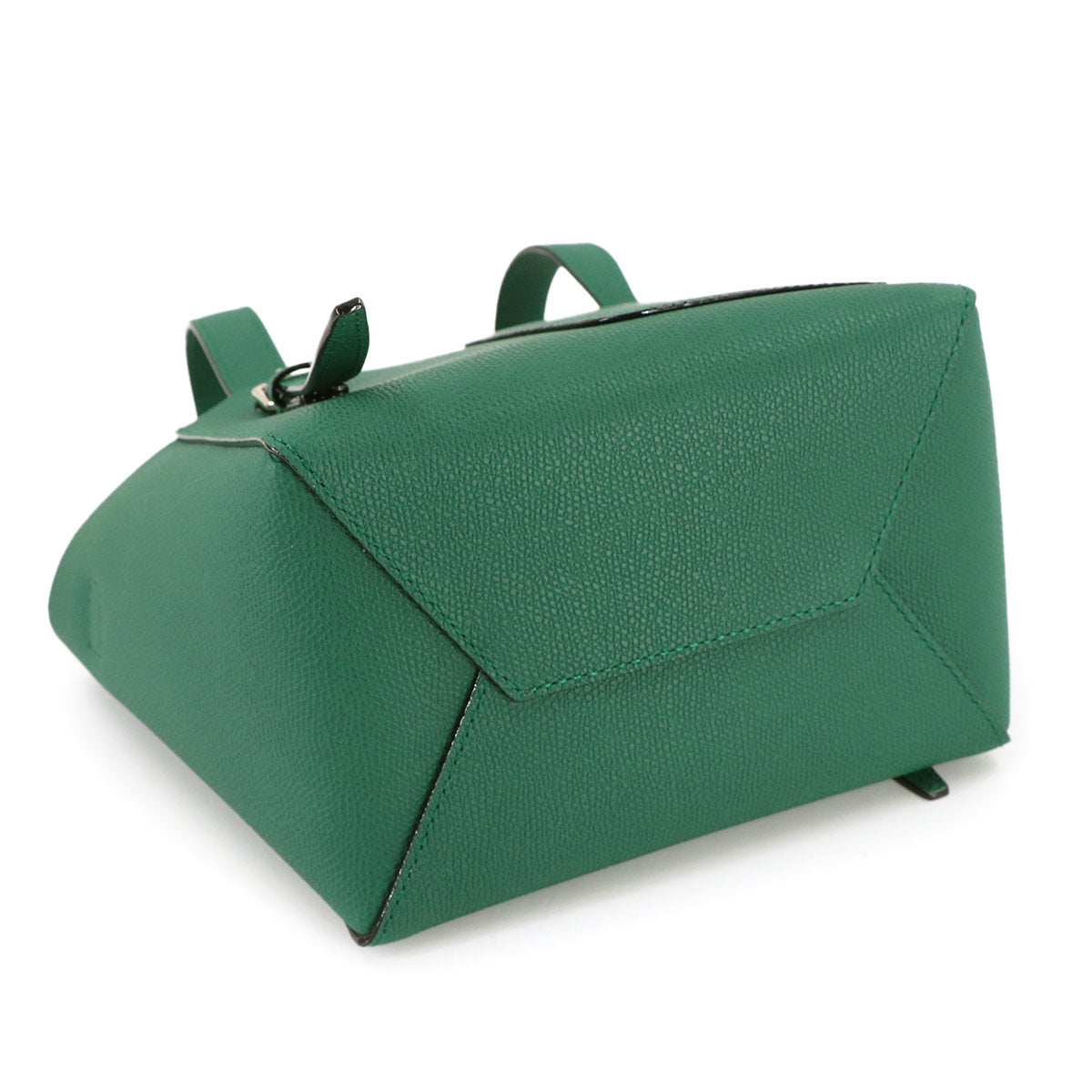 Bucket Bag Micro Shoulder Hand Bag Leather Forest Green