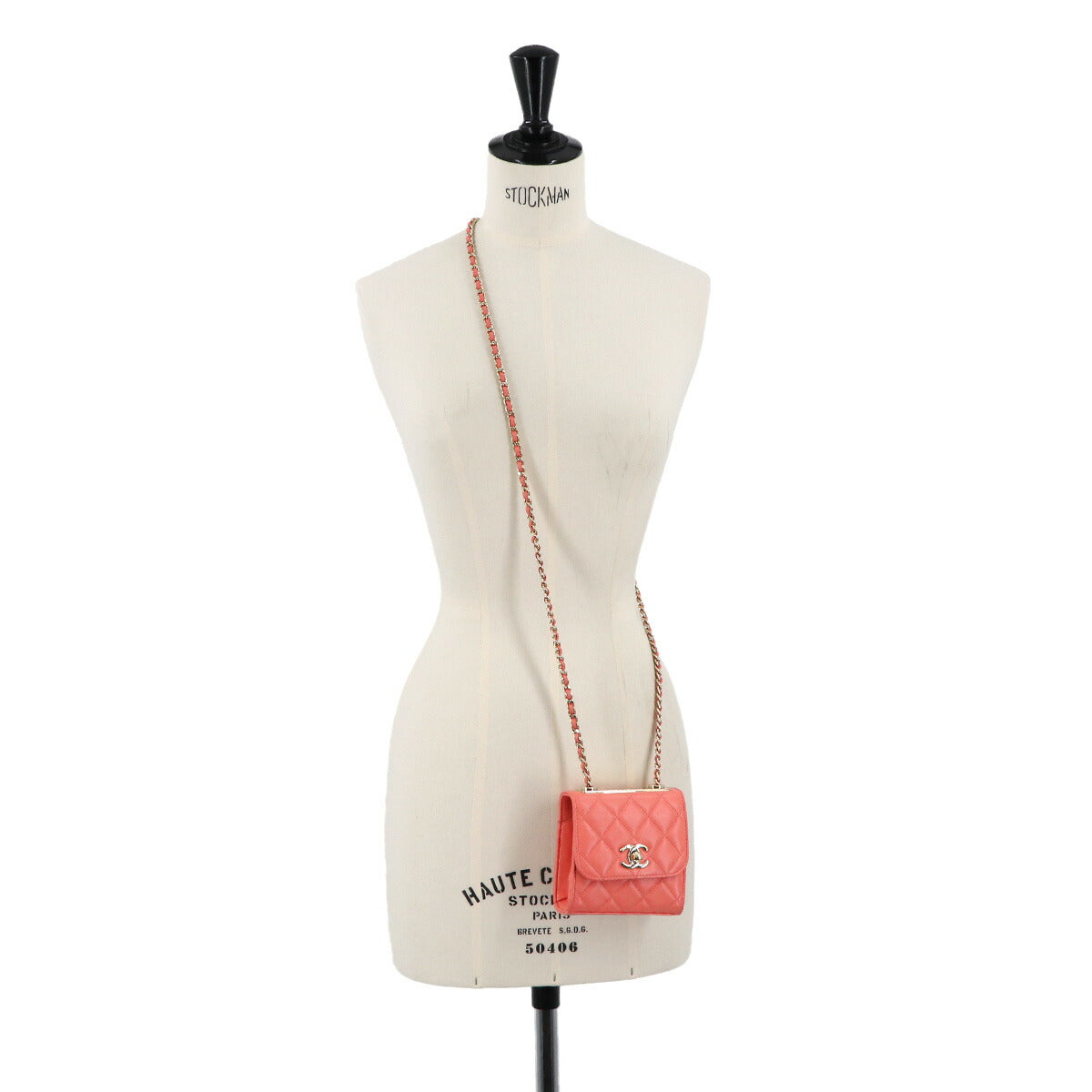 Trendy CC Matelasse Chain Shoulder Bag Leather Pink A81633