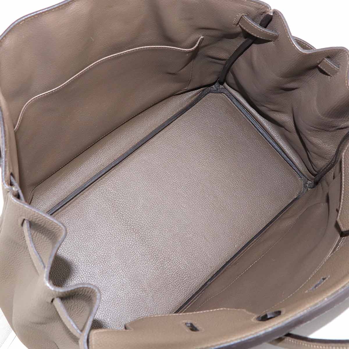 Birkin 40 Veau Togo Toupe Hand Bag Brown Purse