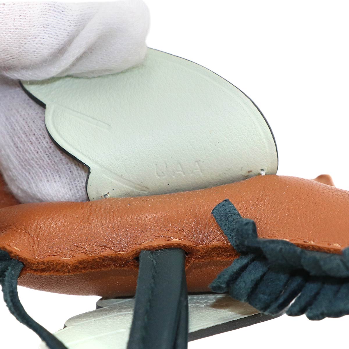 Rodeo Pegasus PM Bag Charm Agneau Milo Gold Vert Cypress