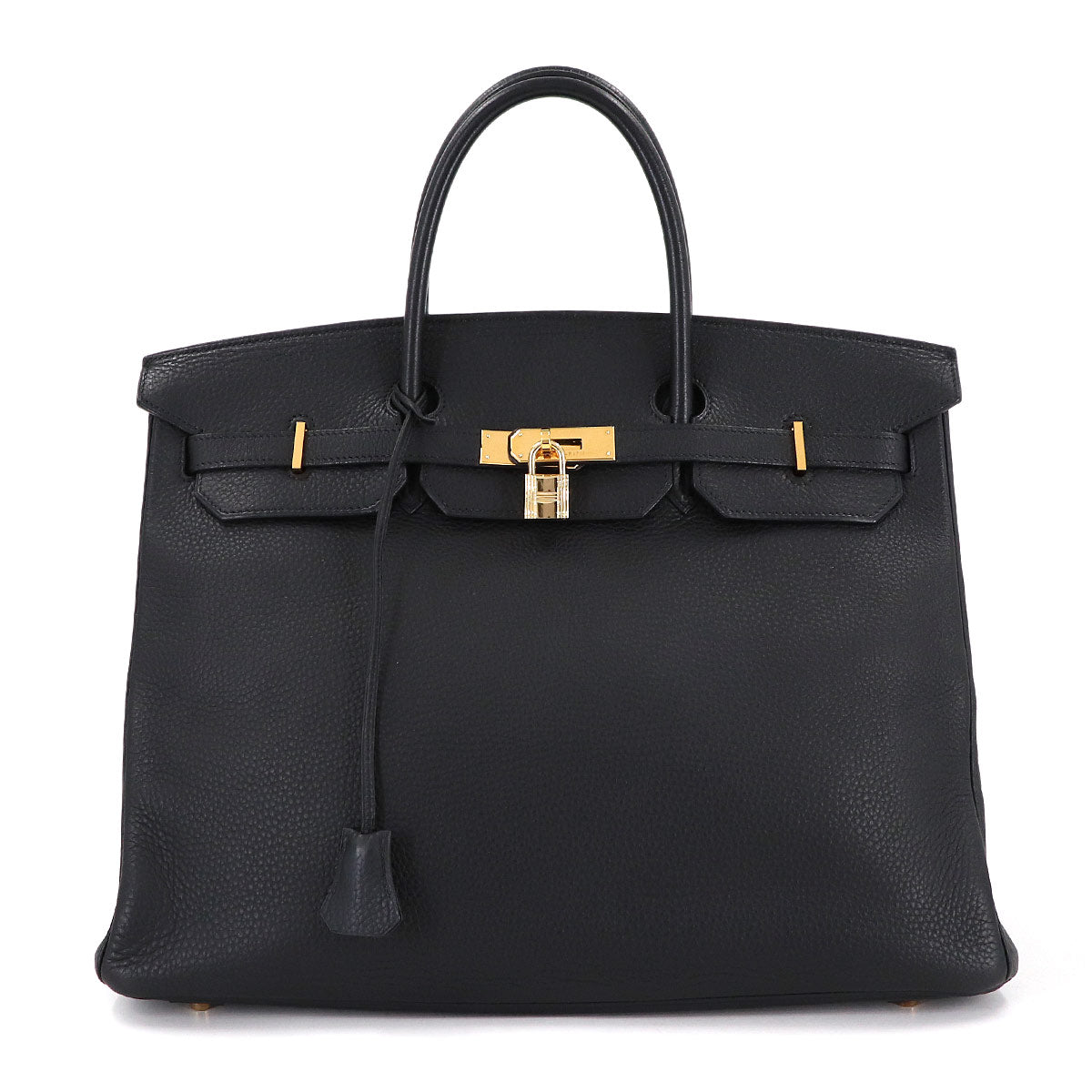 Birkin 40 Veau Togo Black Hand Bag Purse