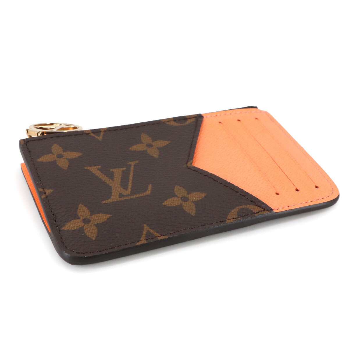 Monogram Card Holder Romy Brown Apricot M83603