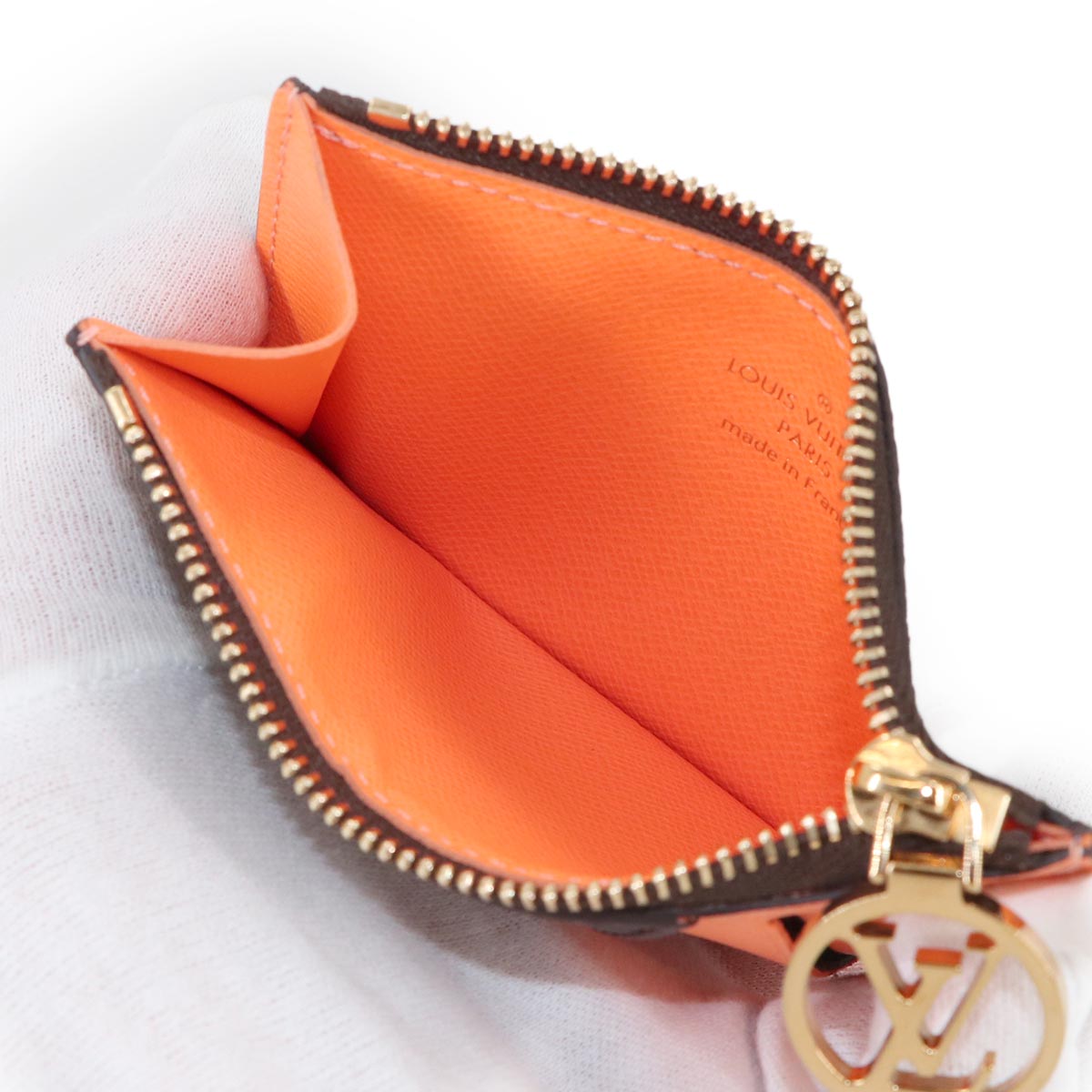 Monogram Card Holder Romy Brown Apricot M83603