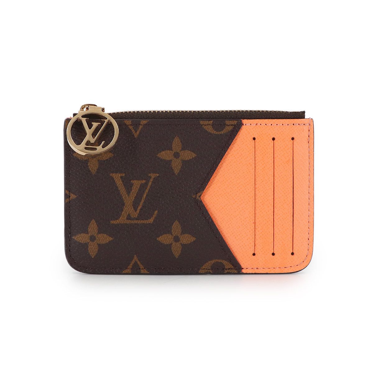Monogram Card Holder Romy Brown Apricot M83603