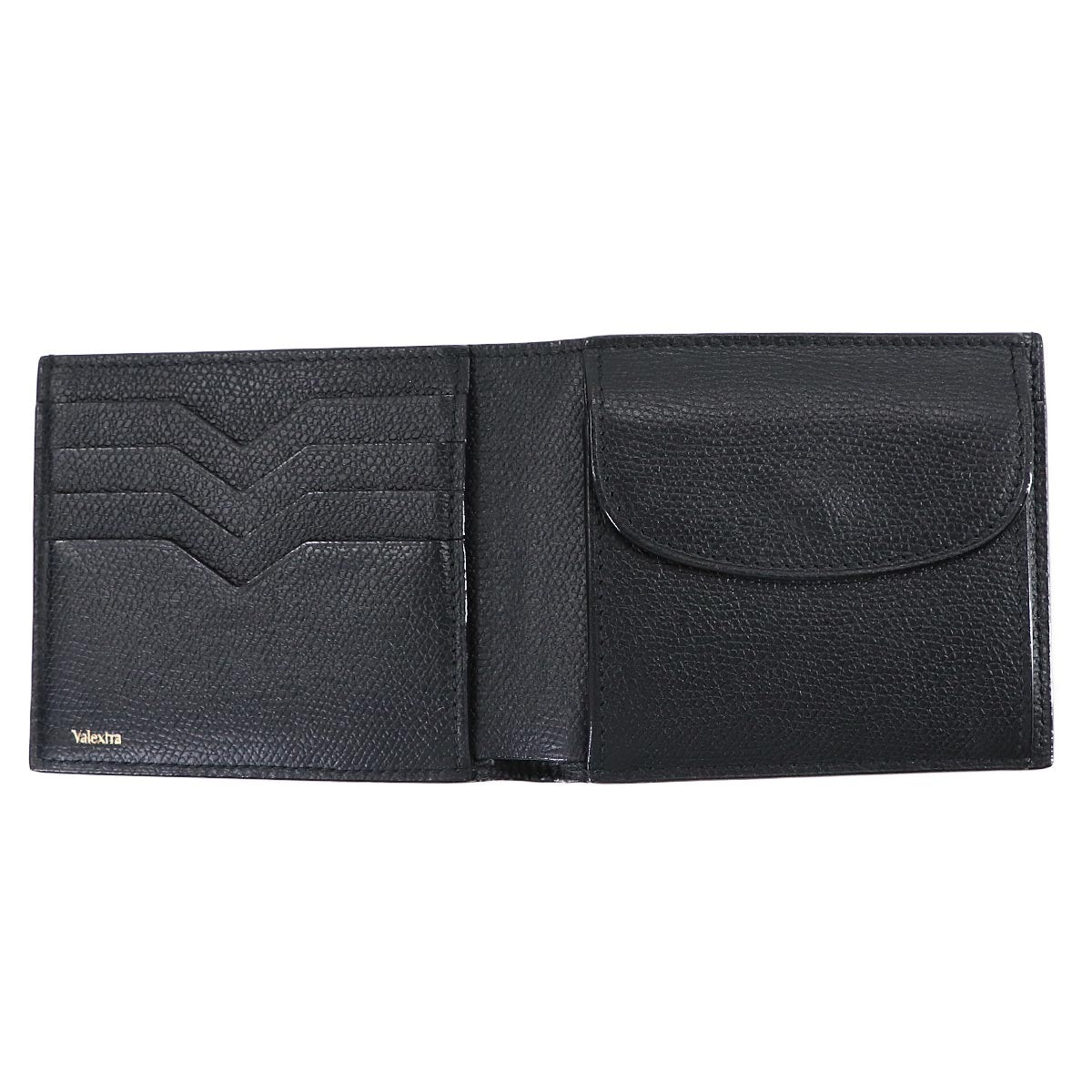 Bi fold Wallet Purse Leather Black