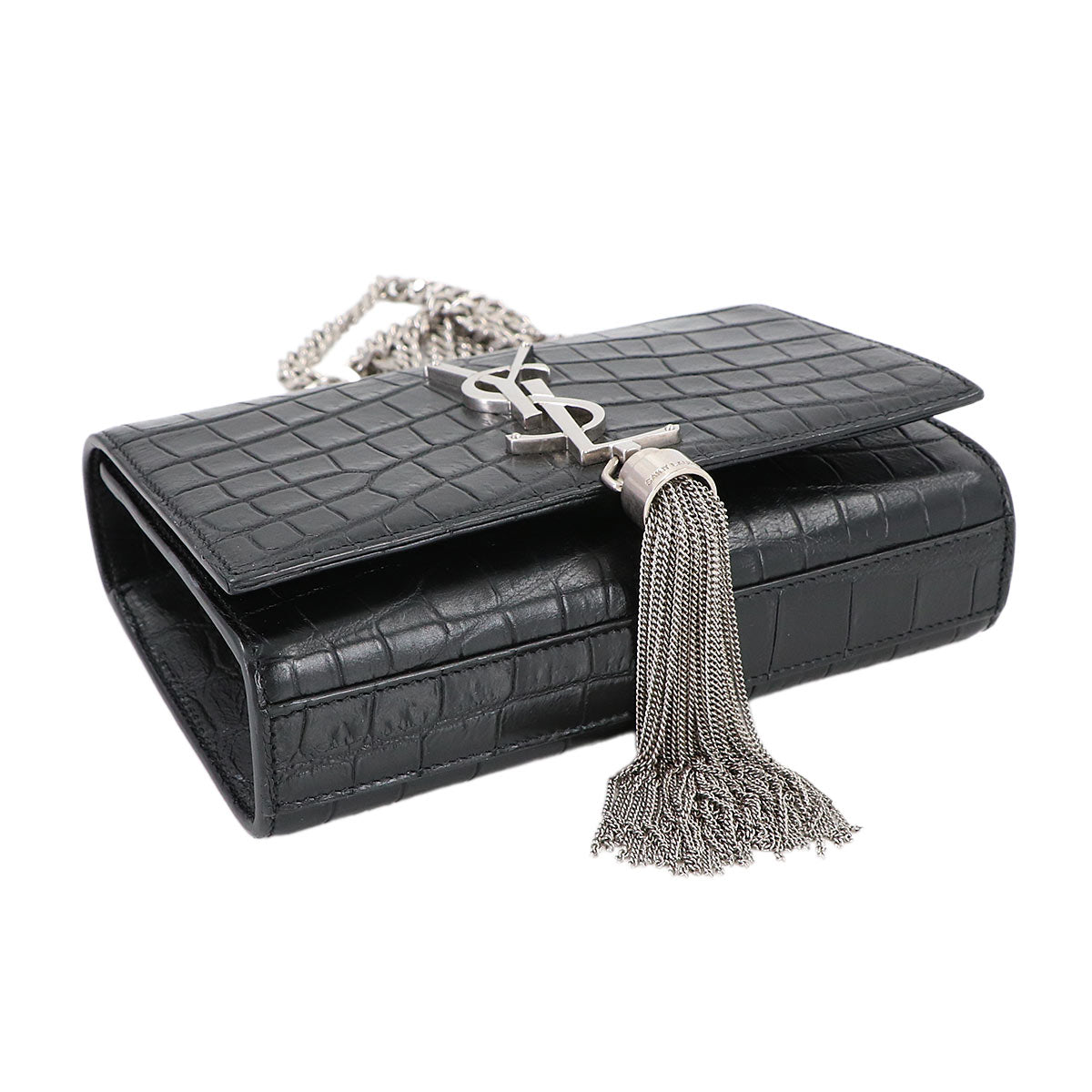 Kate Mini Chain Shoulder Bag Leather Black 354120