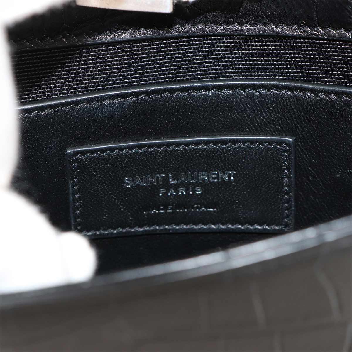 Kate Mini Chain Shoulder Bag Leather Black 354120