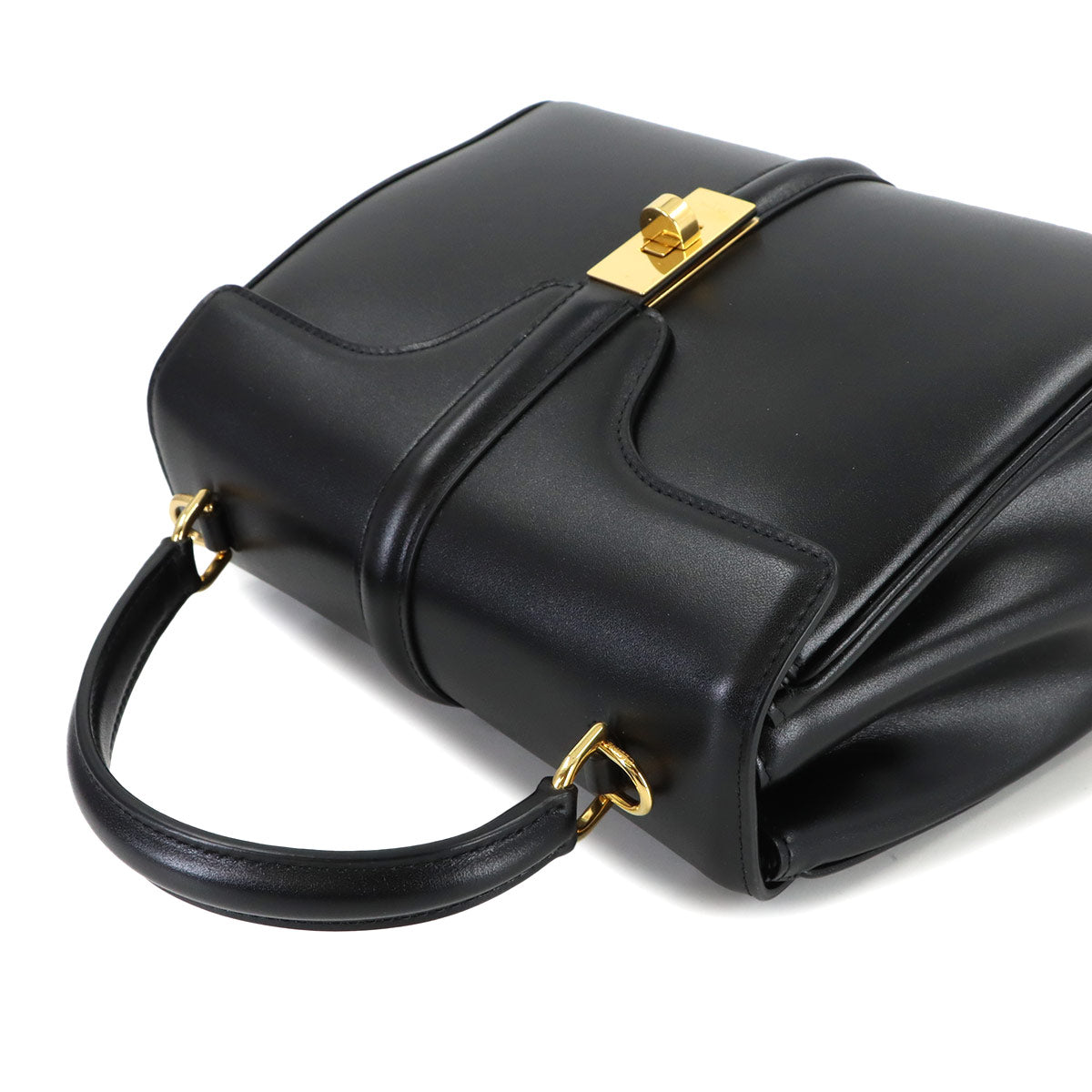 Small 16 Hand Shoulder Bag Leather Black 188003 Purse