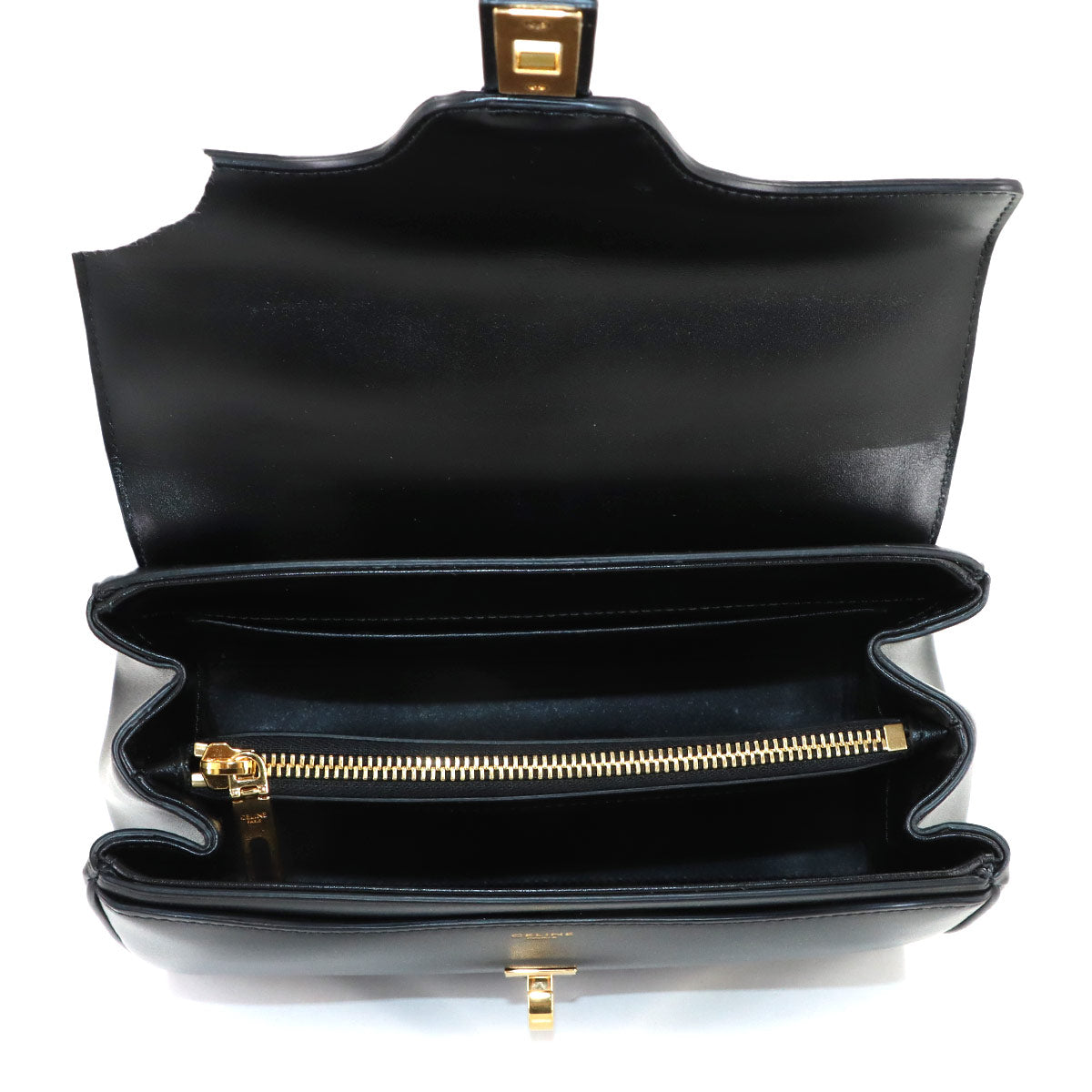 Small 16 Hand Shoulder Bag Leather Black 188003 Purse