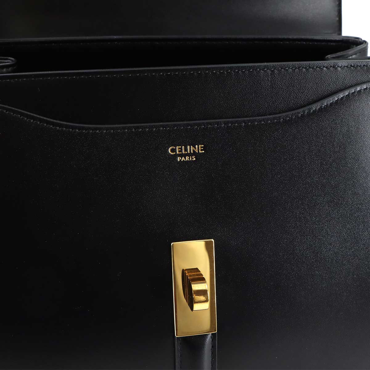 Small 16 Hand Shoulder Bag Leather Black 188003 Purse