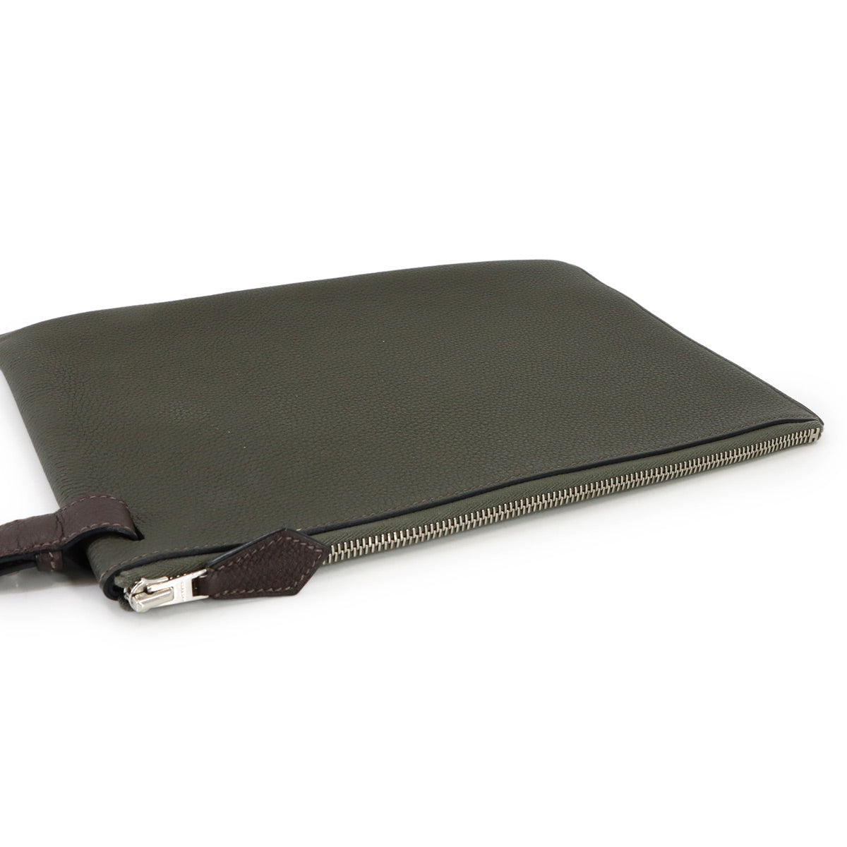 Caba Vertige 30 Clutch Bag Togo Blue nuit Vert de guris Ebene