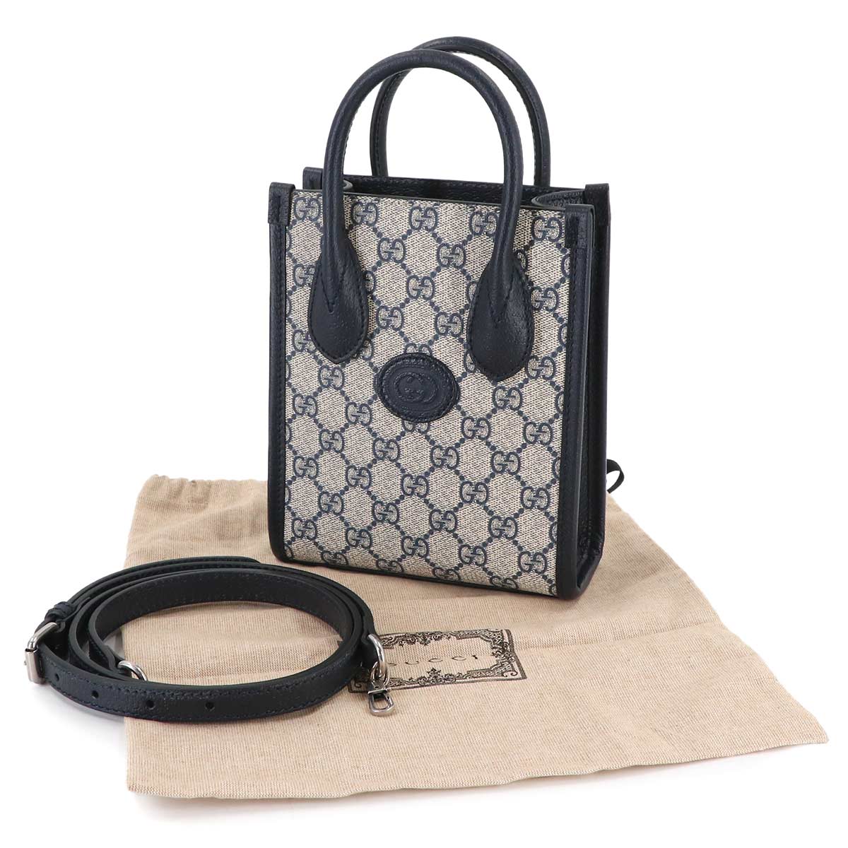 Interlocking G Mini Tote Shoulder Bag GG Supreme canvas 671623