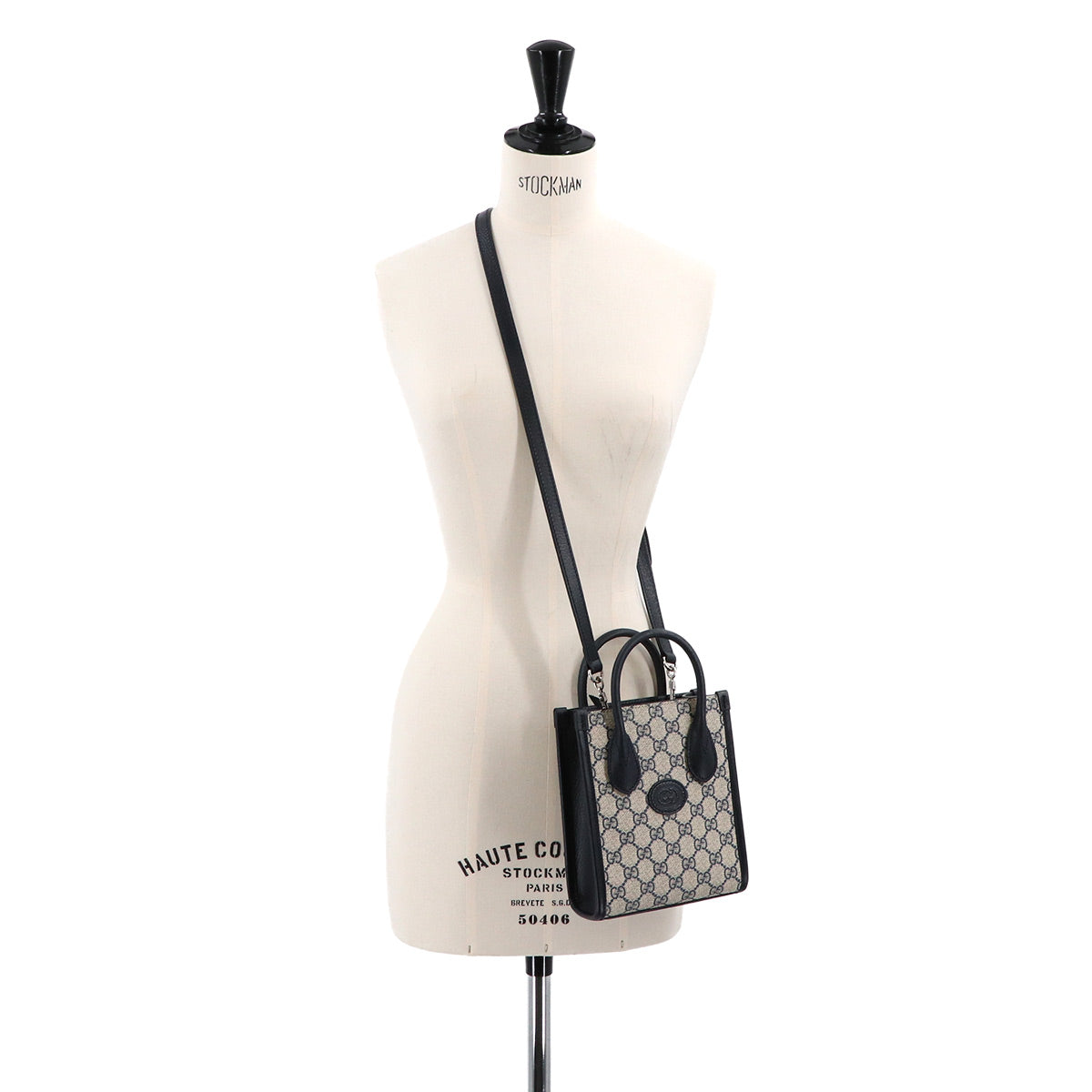 Interlocking G Mini Tote Shoulder Bag GG Supreme canvas 671623