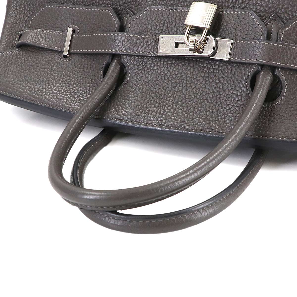 Birkin 40 Taurillon Clemence Graphite Hand Bag Grey Purse