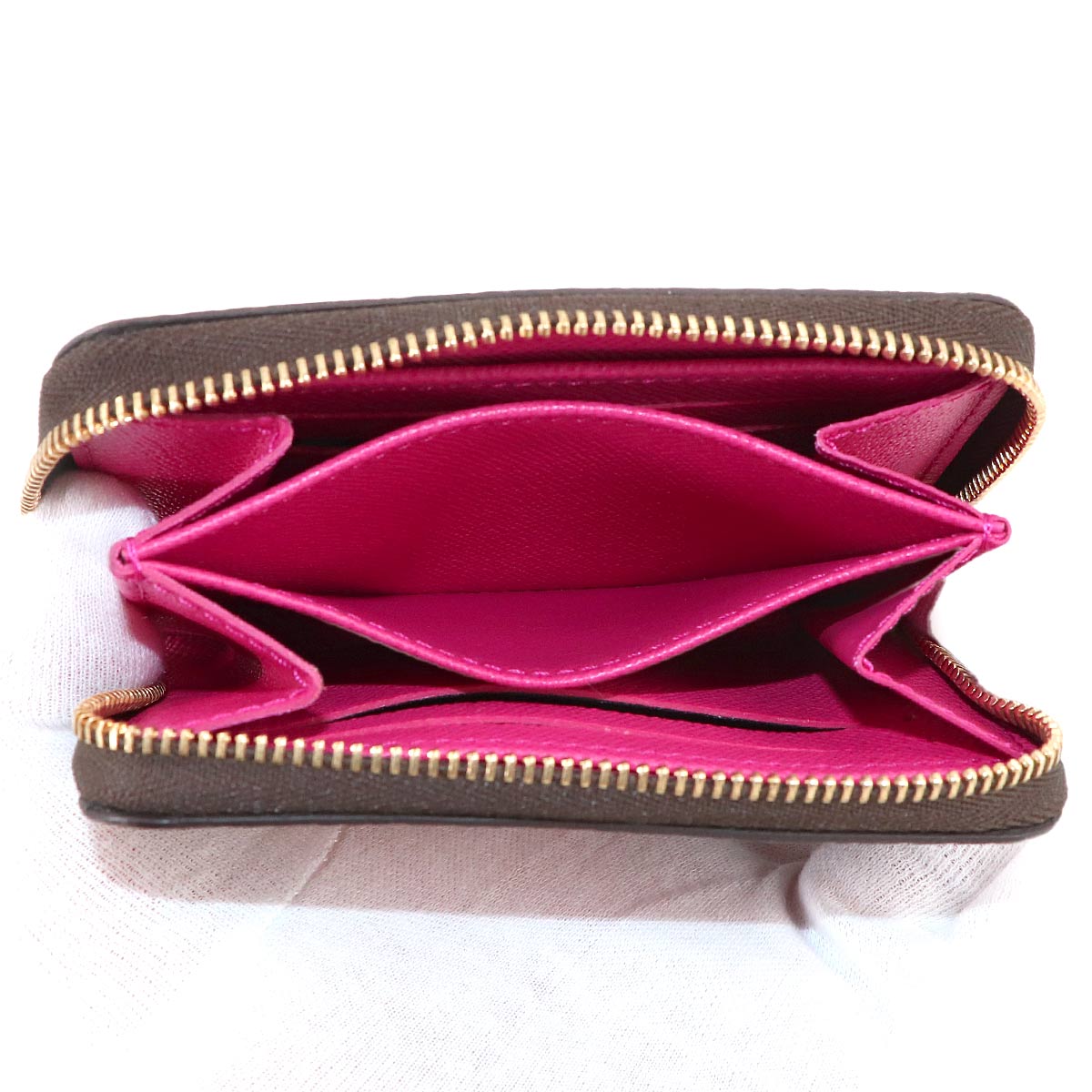 Damier Zippy Coin Purse Vivienne Wallet Brown N60404