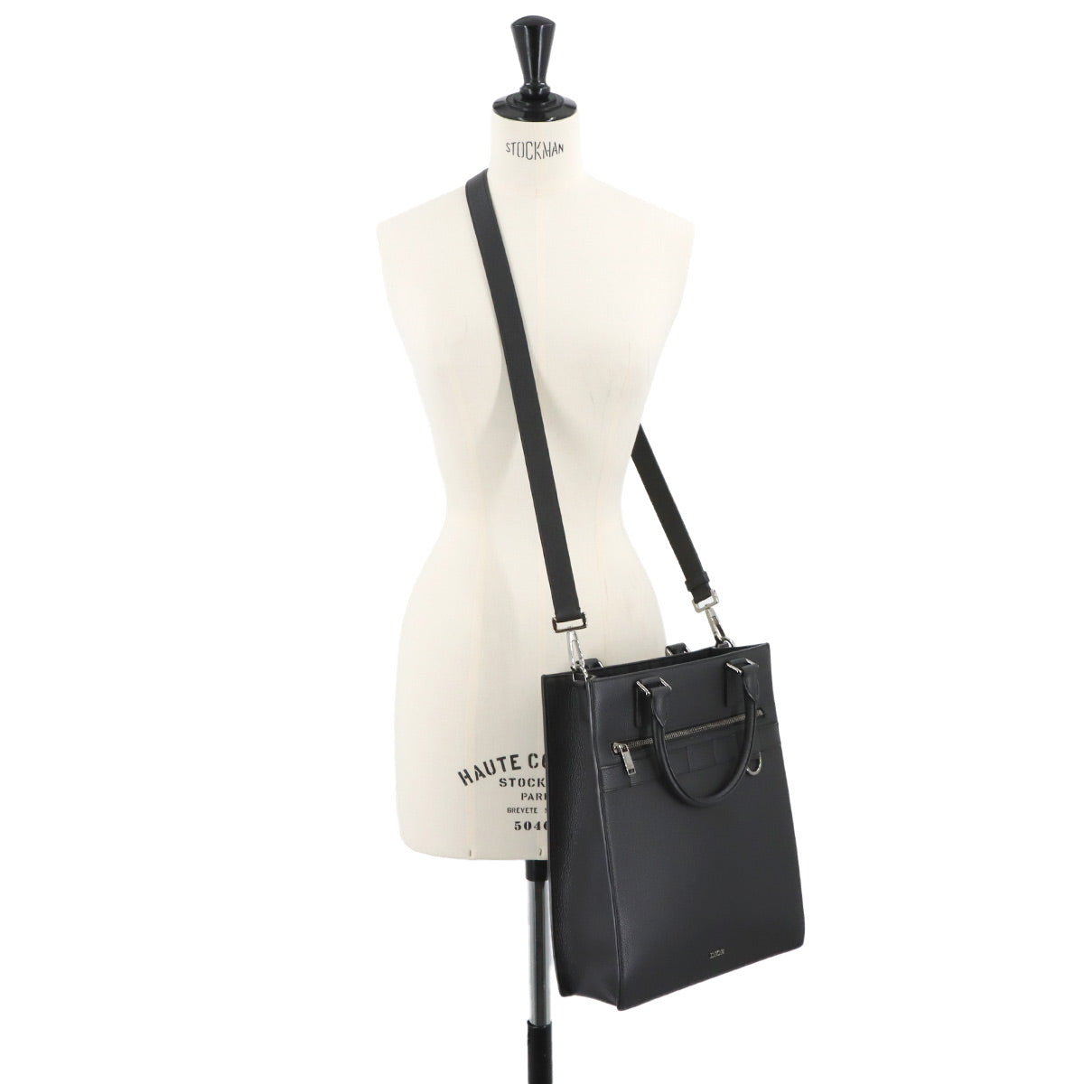 Safari Tote Bag Leather Black 1ESSH187UMJ Purse
