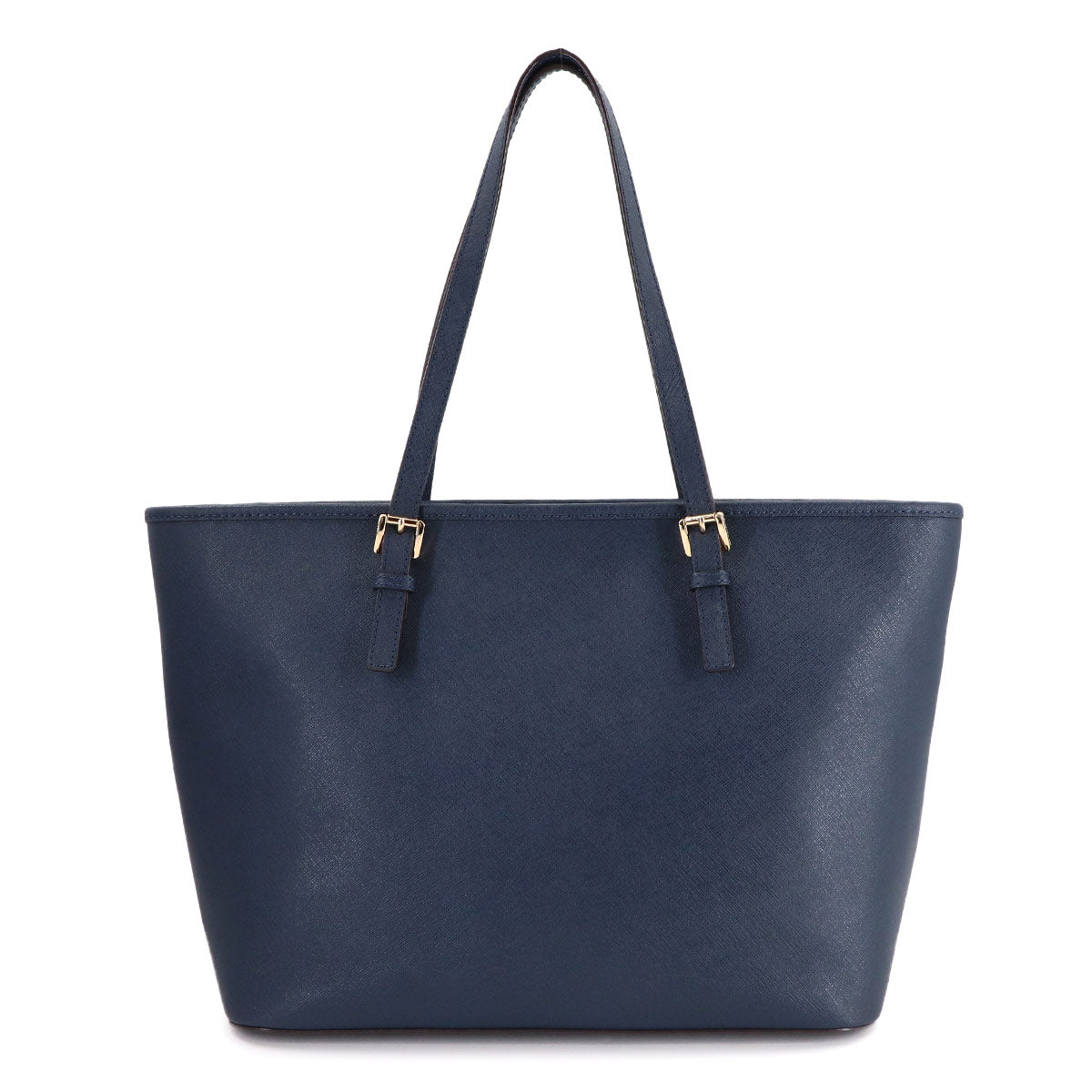 Jet Set Travel Tote Bag Leather Navy Purse