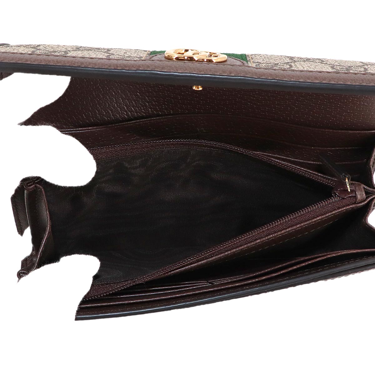 Ophidia GG Continental Wallet GG Supreme Canvas Leather 523153