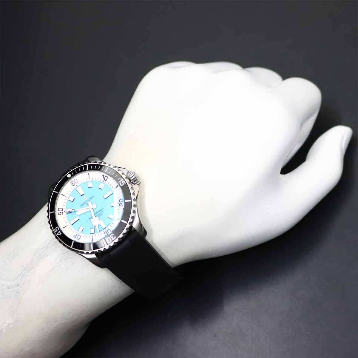 Super Ocean A17376 Automatic Blue Dial Mens Watch