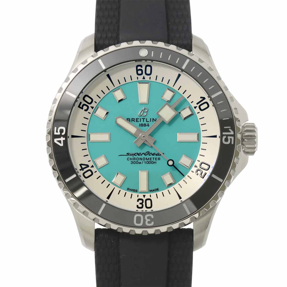 Super Ocean A17376 Automatic Blue Dial Mens Watch