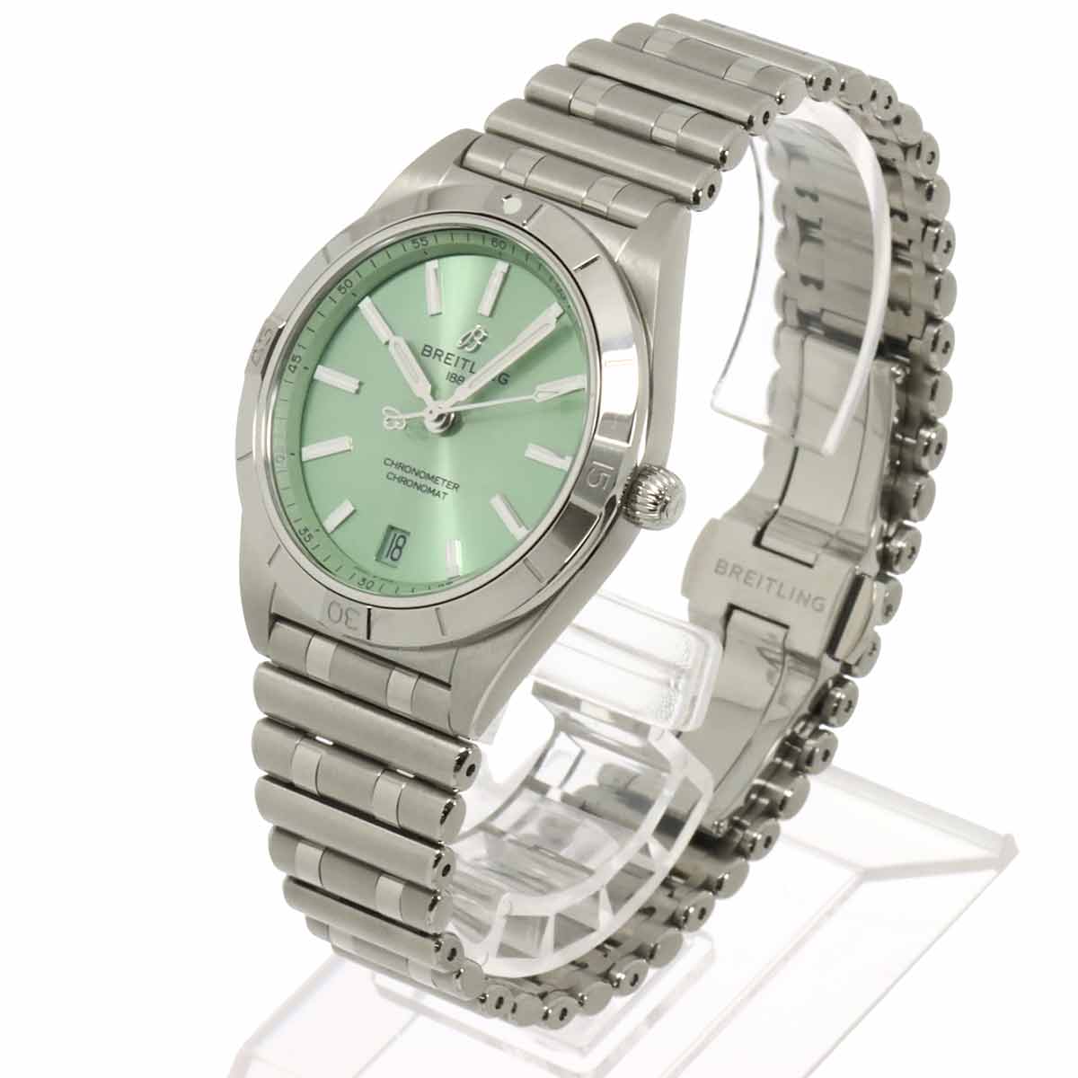 Chronomat Automatic 36 A10380 Green Dial Ladies Watch