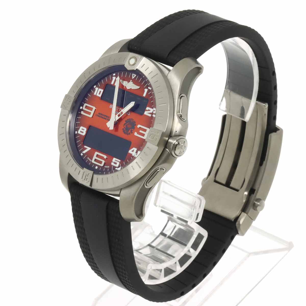 Aerospace orbiter EB7010 Quartz Orange Dial Mens Watch