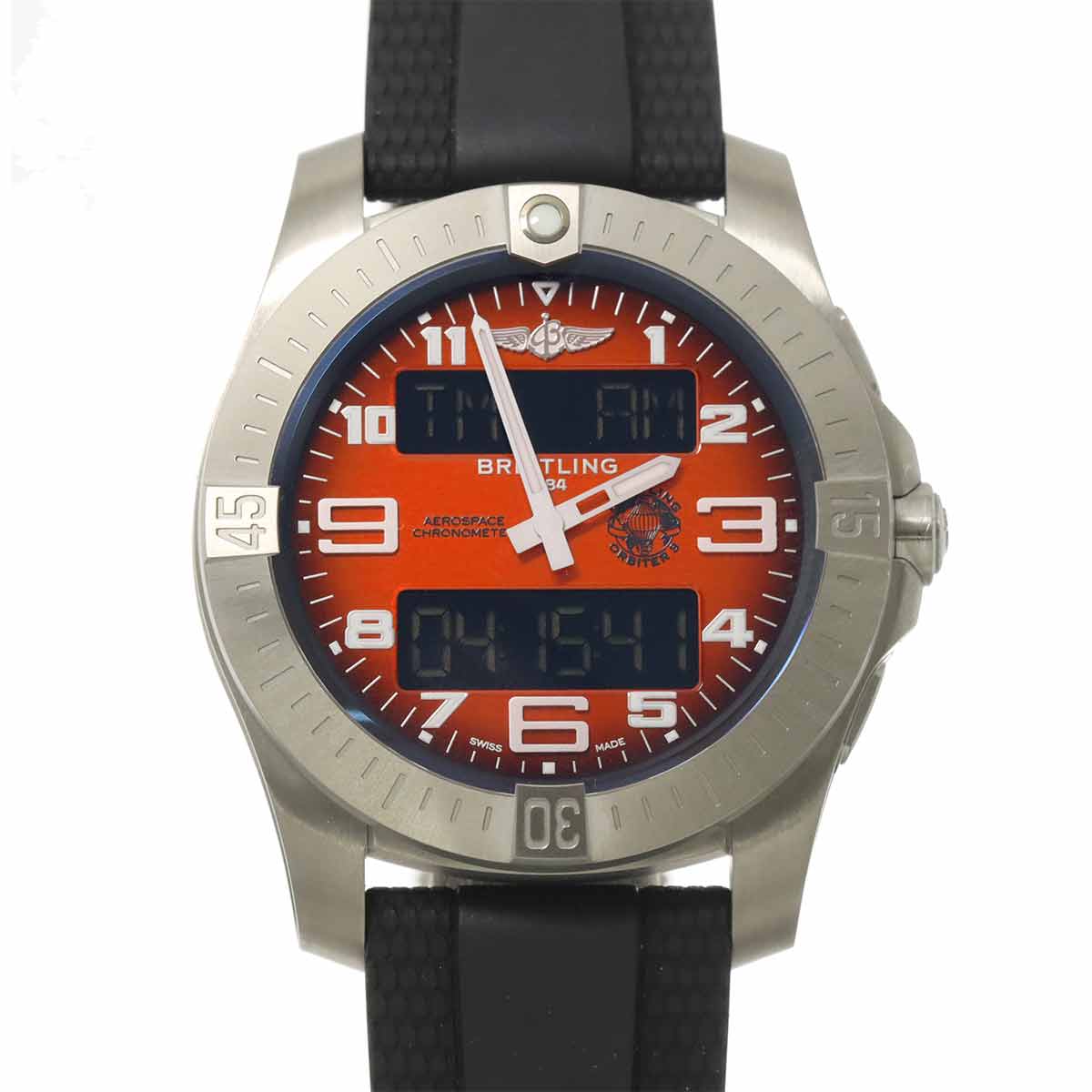 Aerospace orbiter EB7010 Quartz Orange Dial Mens Watch