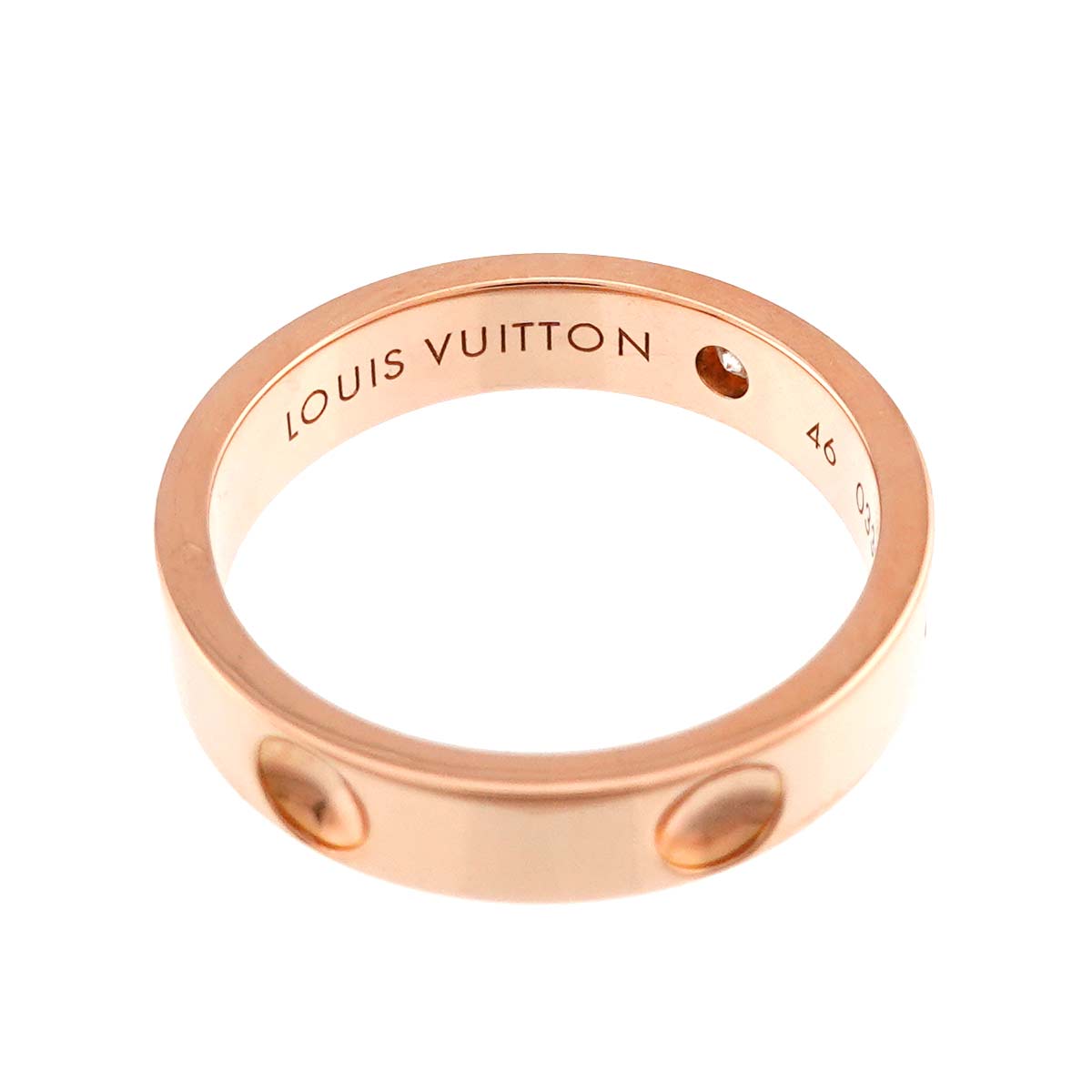 Alliance Anplant Diamond Ring K18 PG 750 Size46 3.75(US)