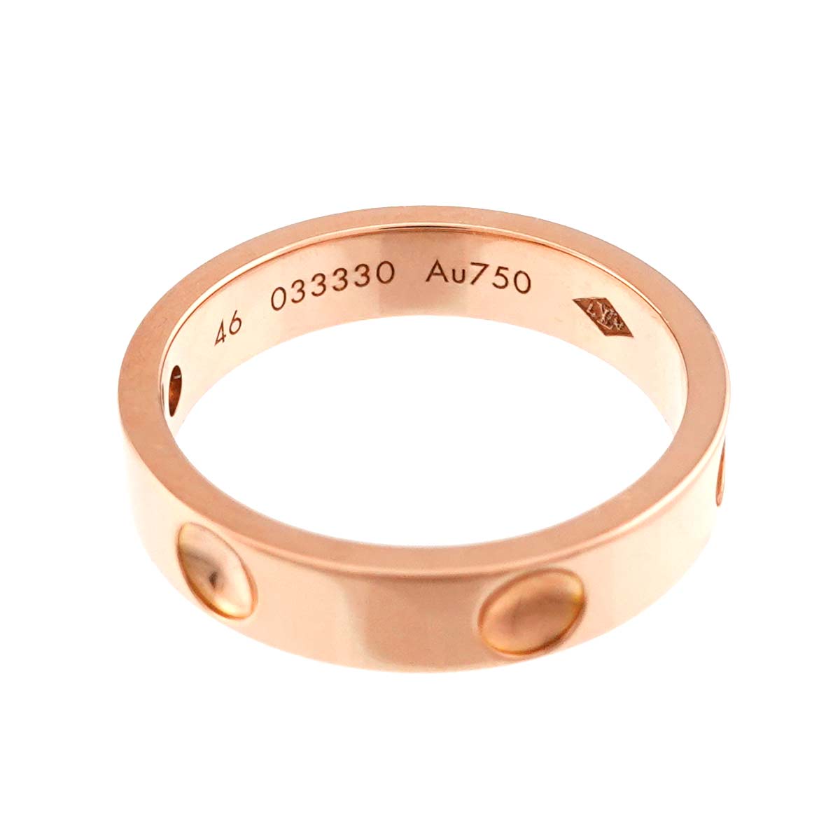 Alliance Anplant Diamond Ring K18 PG 750 Size46 3.75(US)