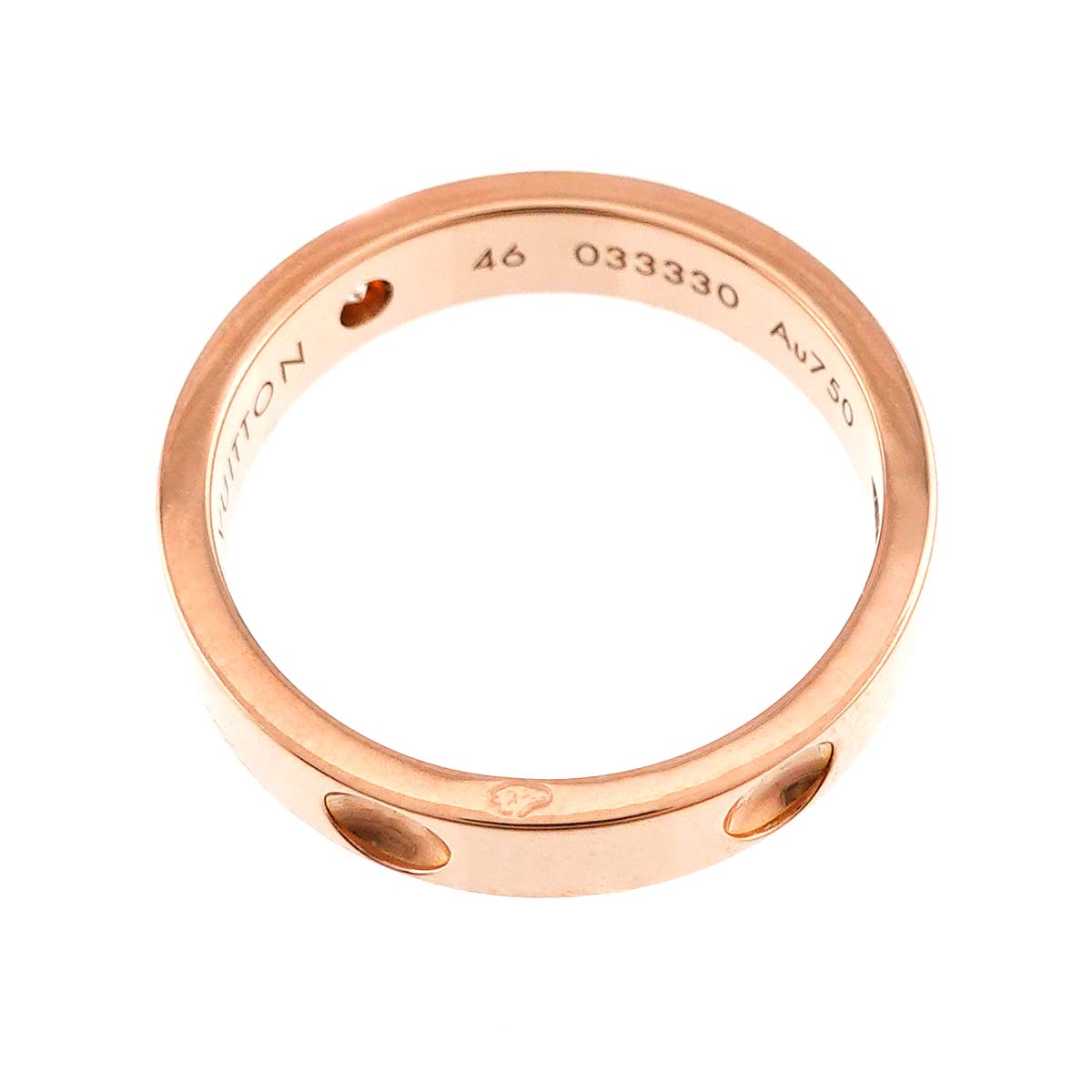 Alliance Anplant Diamond Ring K18 PG 750 Size46 3.75(US)