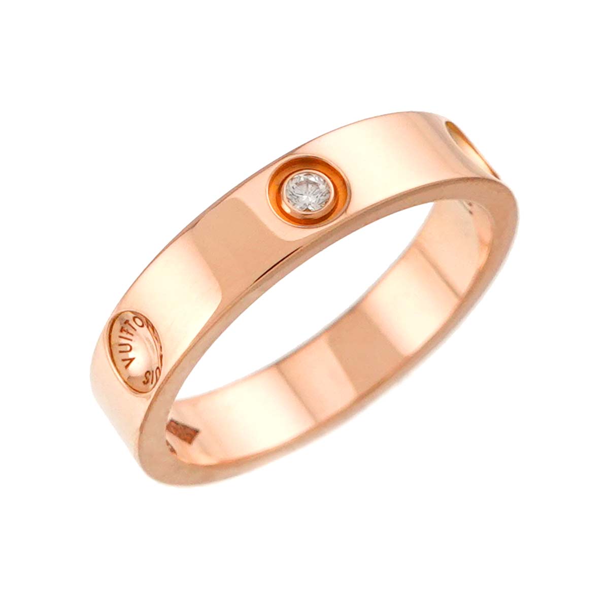 Alliance Anplant Diamond Ring K18 PG 750 Size46 3.75(US)