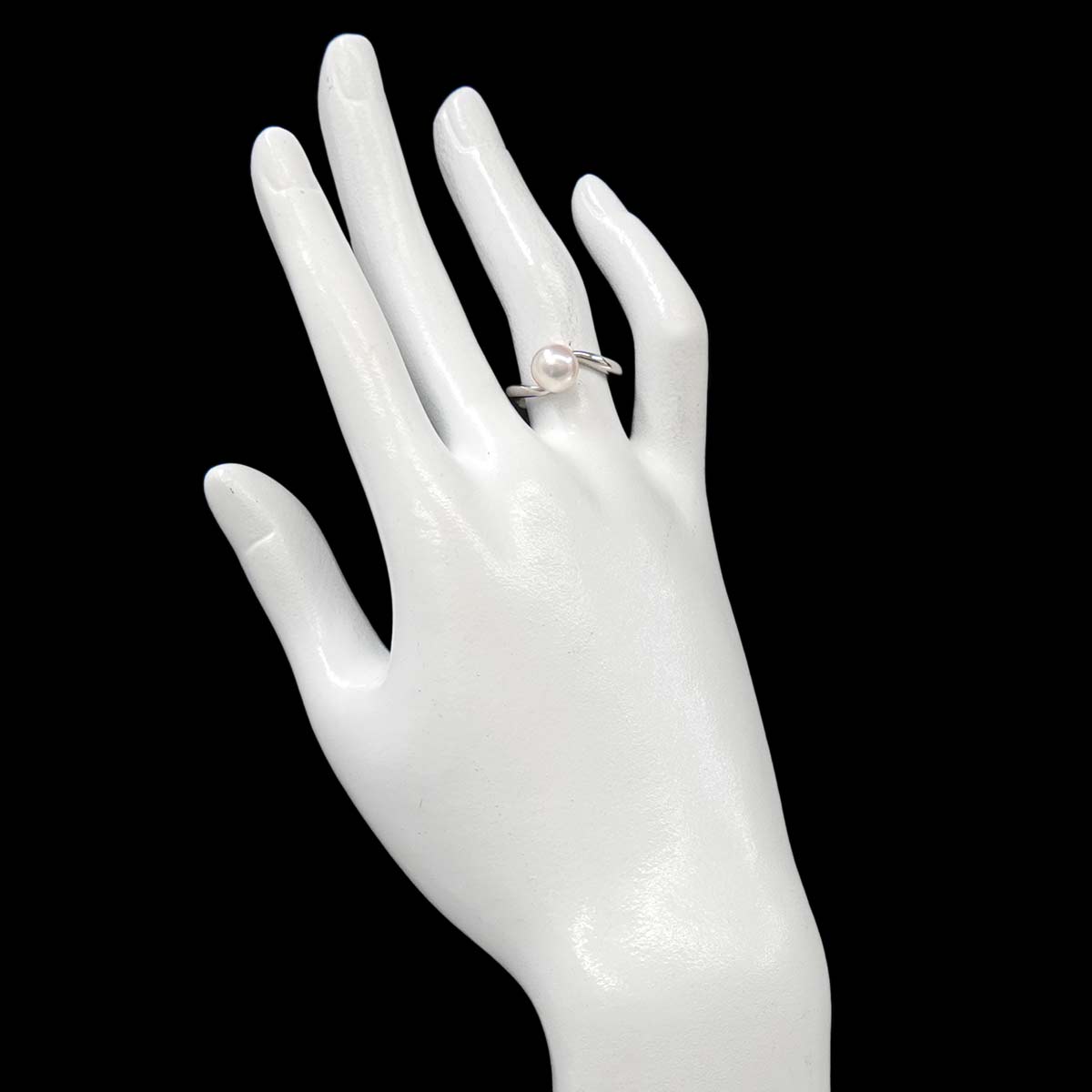 Akoya Pearl 7.6mm Ring Pt size6-6.25(US)