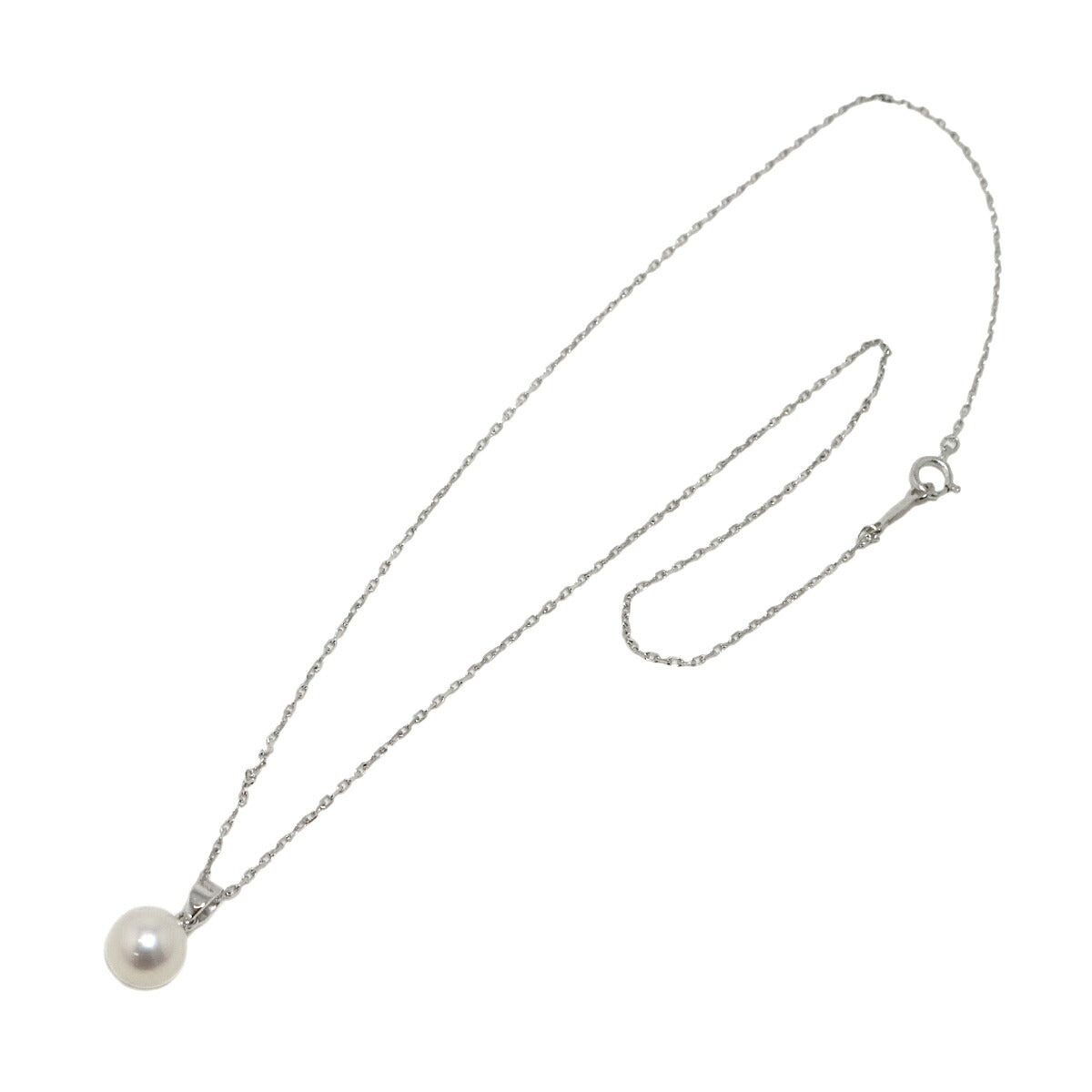 Akoya Pearl 7.8mm Necklace 18K White Gold 750
