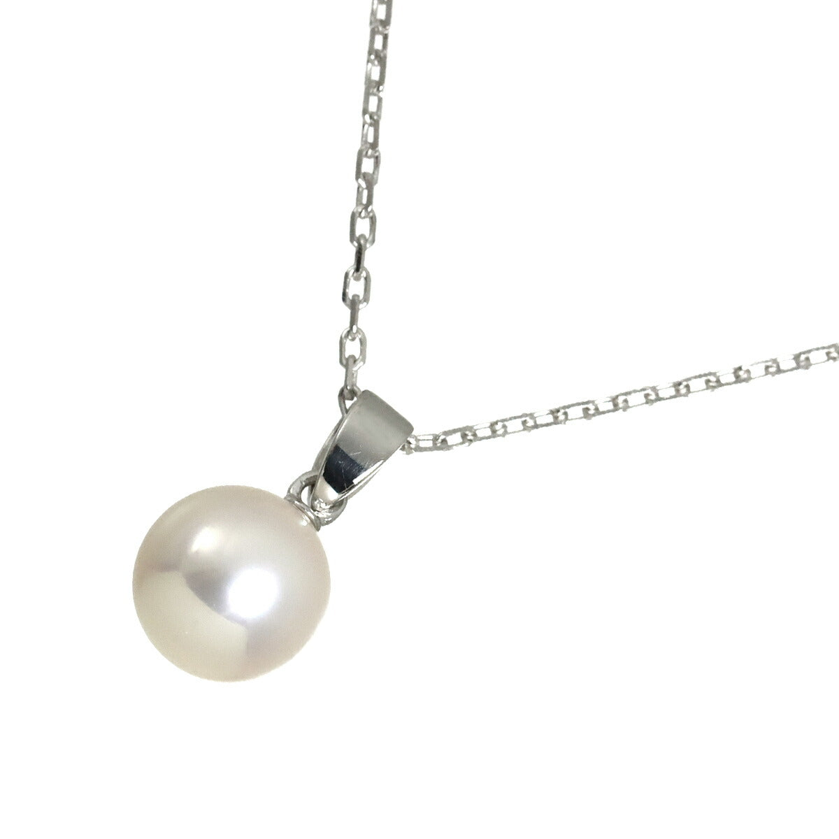 Akoya Pearl 7.8mm Necklace 18K White Gold 750
