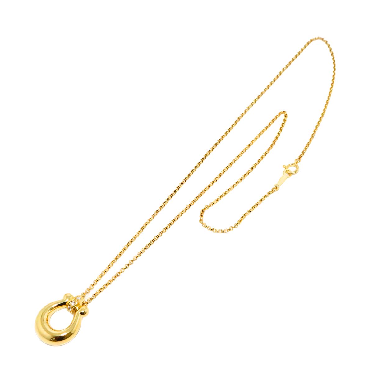 Diamond 0.05ct Necklace 18K Yellow Gold 750