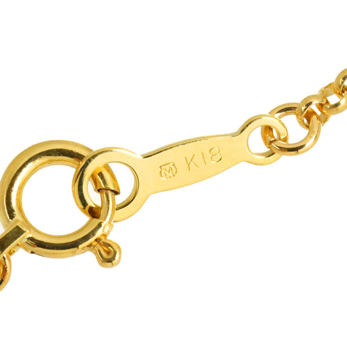 Diamond 0.05ct Necklace 18K Yellow Gold 750