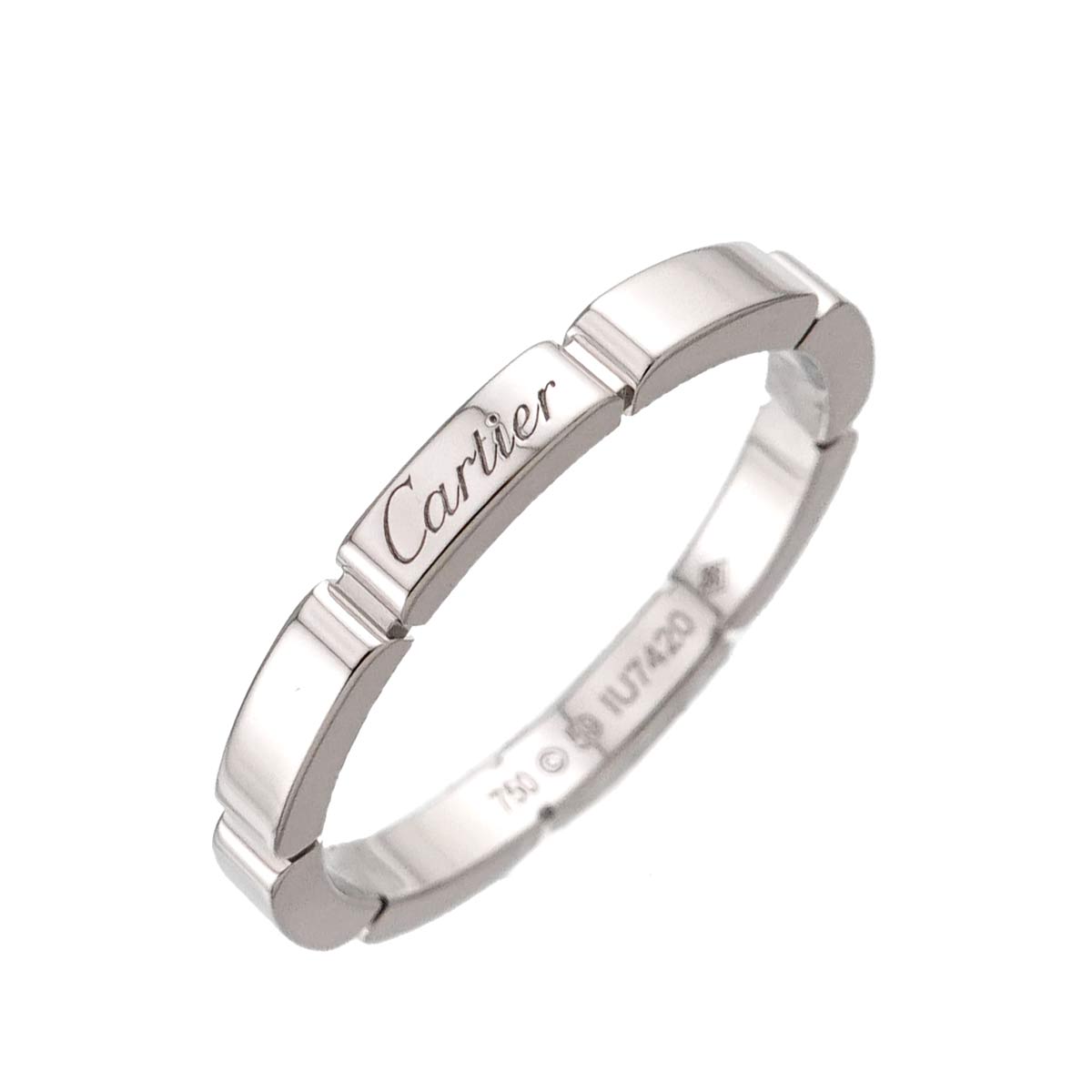Maillon Panthere Ring 18K White Gold 750 Size59 8.75(US)