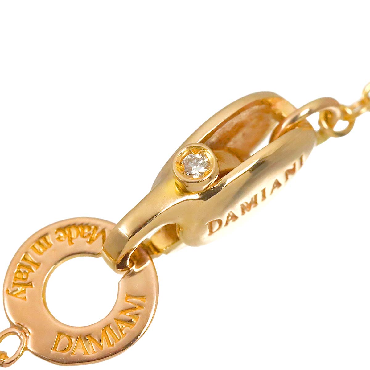 Diamond Necklace 18K WG PG 750