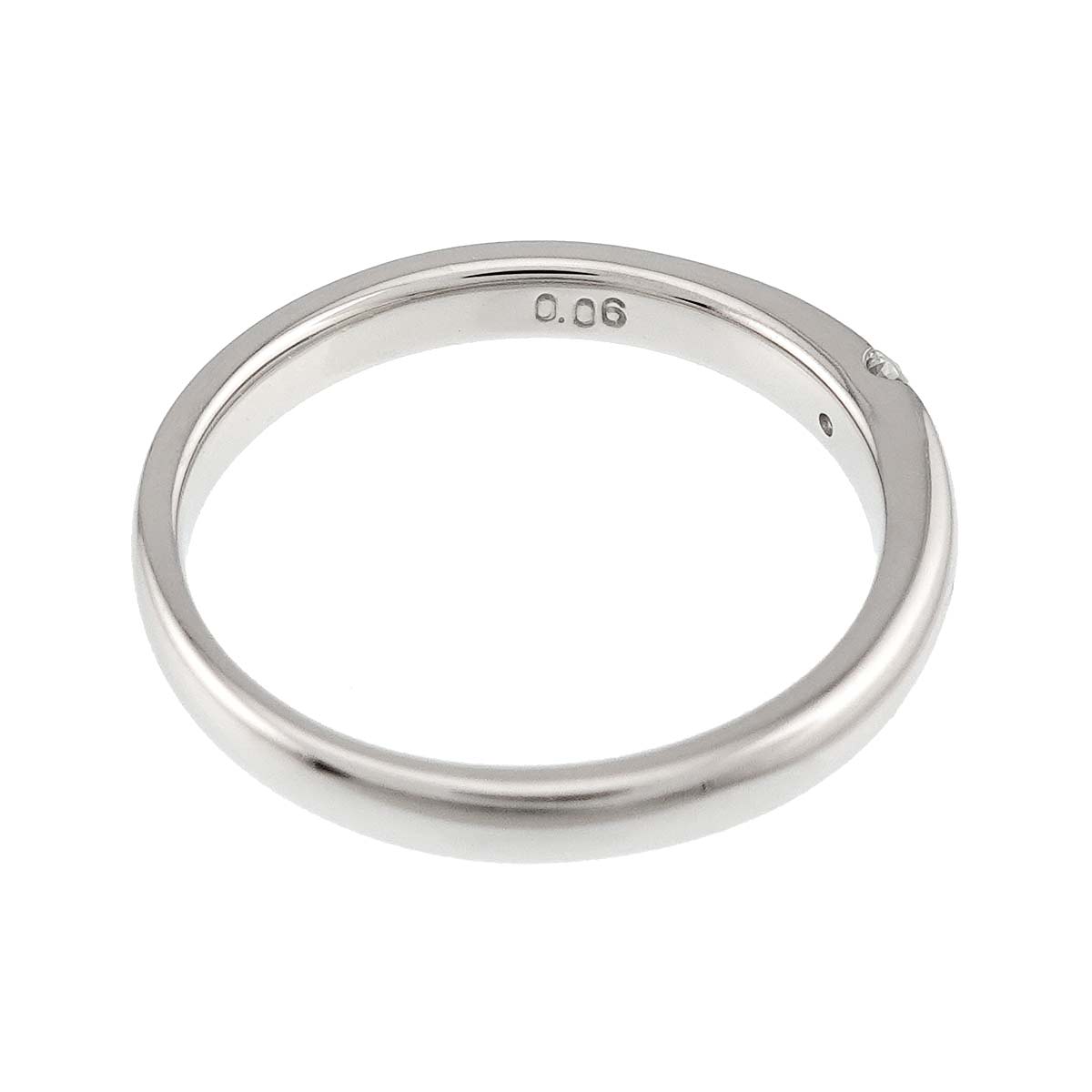 Diamond 0.06ct Ring Pt size5.5-5.75(US)