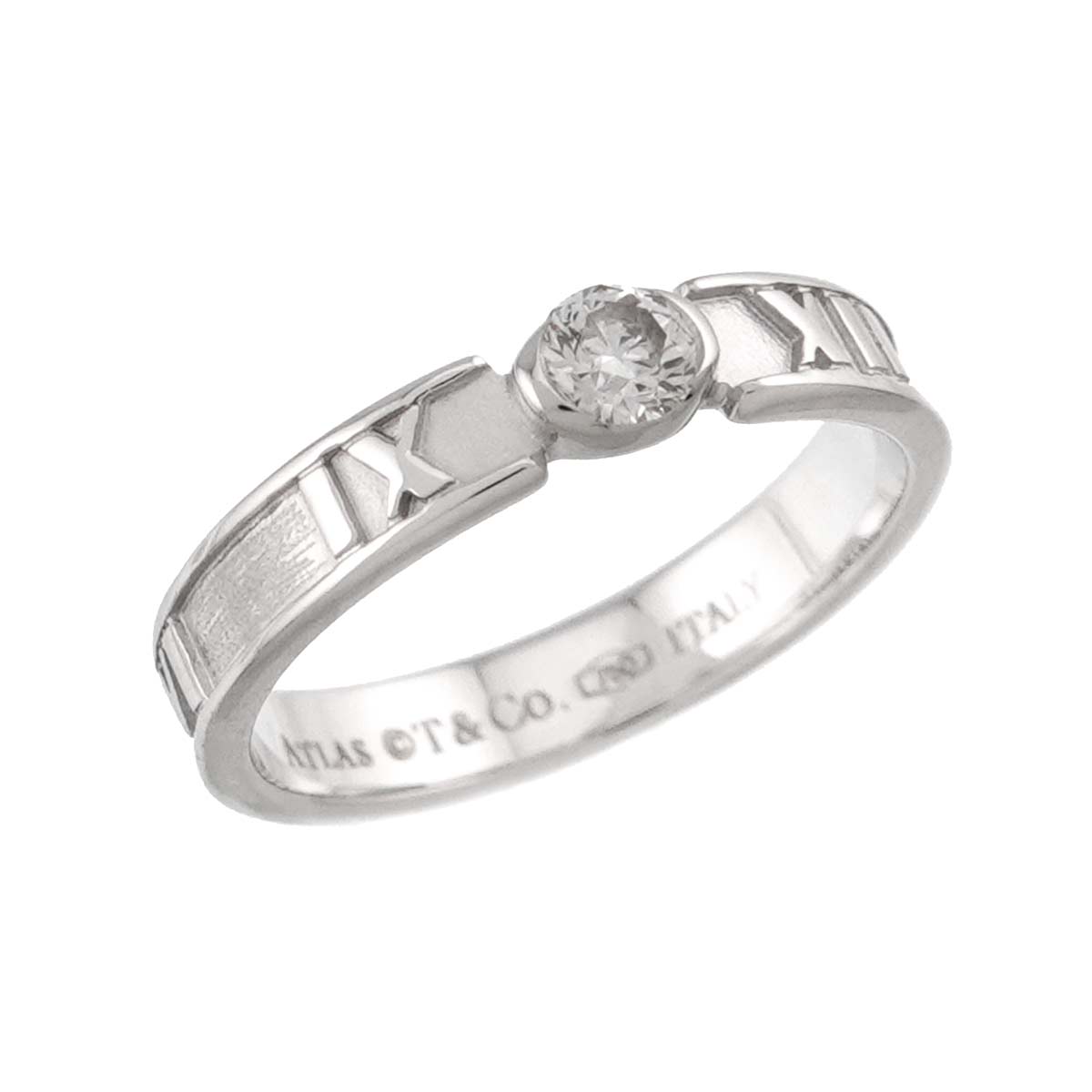 Atlas Diamond Ring 18K White Gold 750 sizesize3.75-4(US)