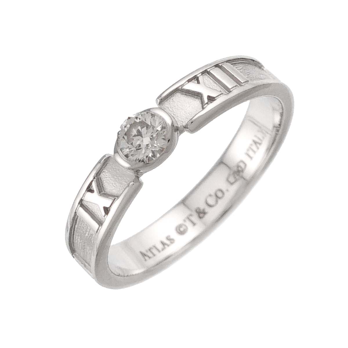 Atlas Diamond Ring 18K White Gold 750 sizesize3.75-4(US)