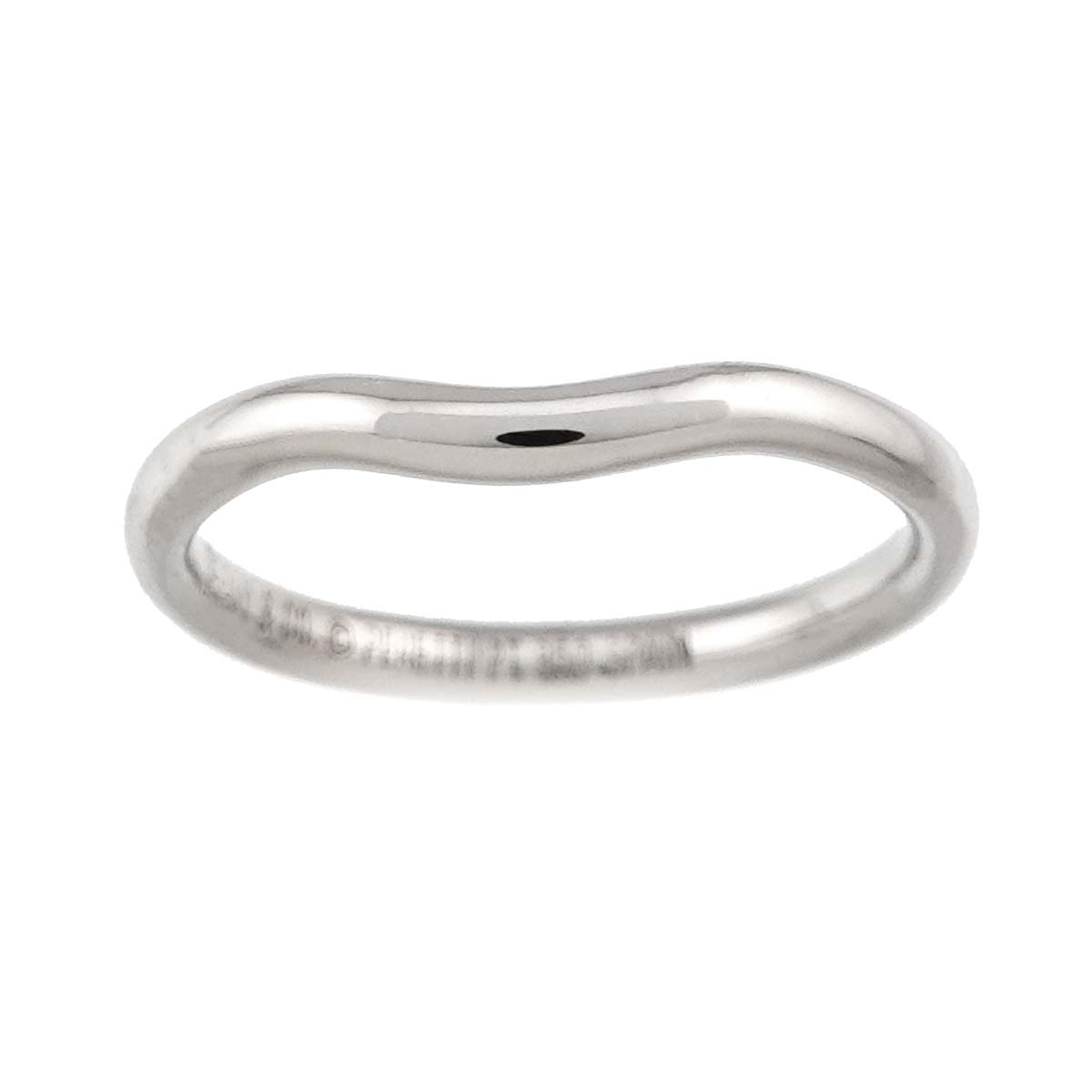 Curved Band Ring Platinum size4.5(US)