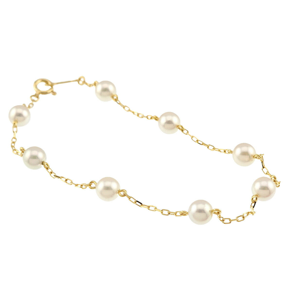 Akoya Pearl 5.1-4.9mm Bracelet 18K YG 750
