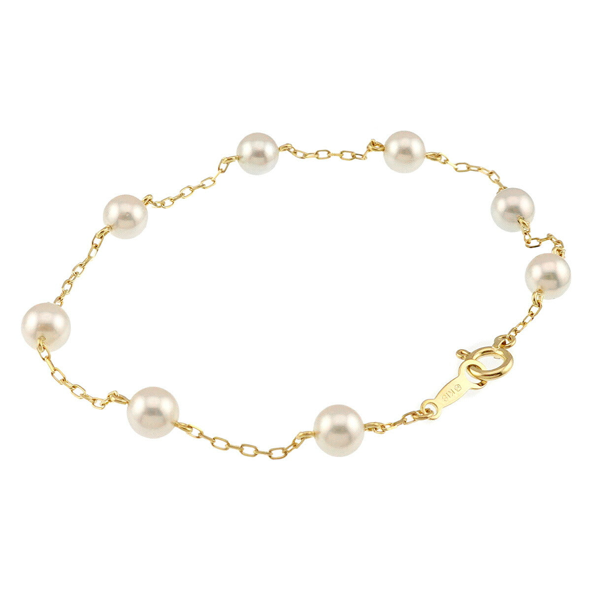 Akoya Pearl 5.1-4.9mm Bracelet 18K YG 750