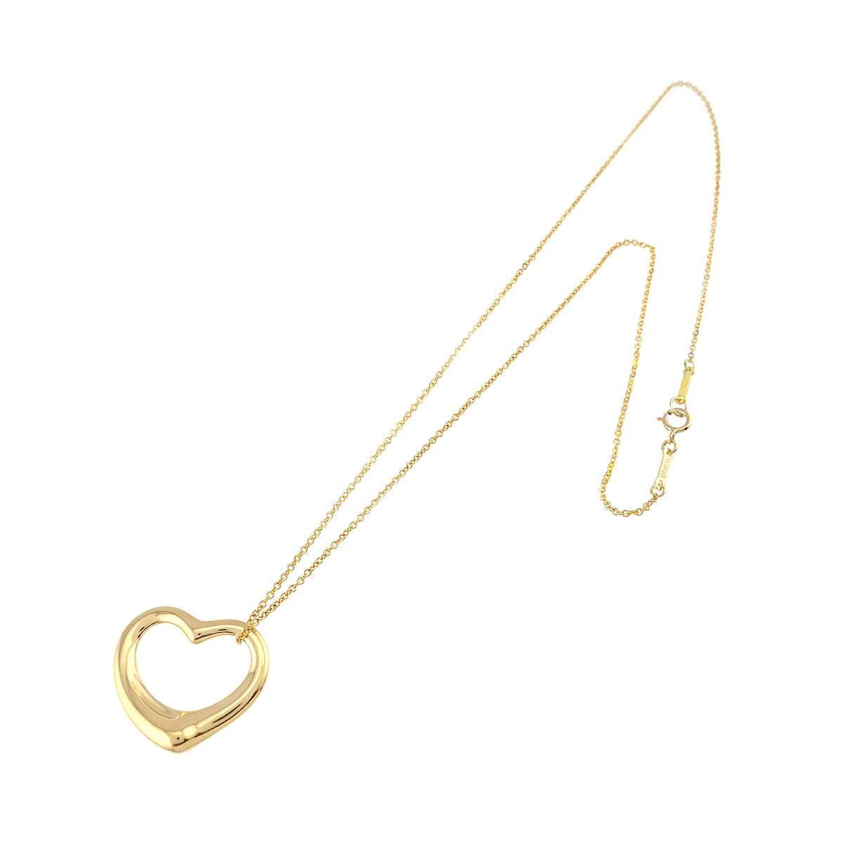 Open Heart Necklace 18K Yellow Gold 750