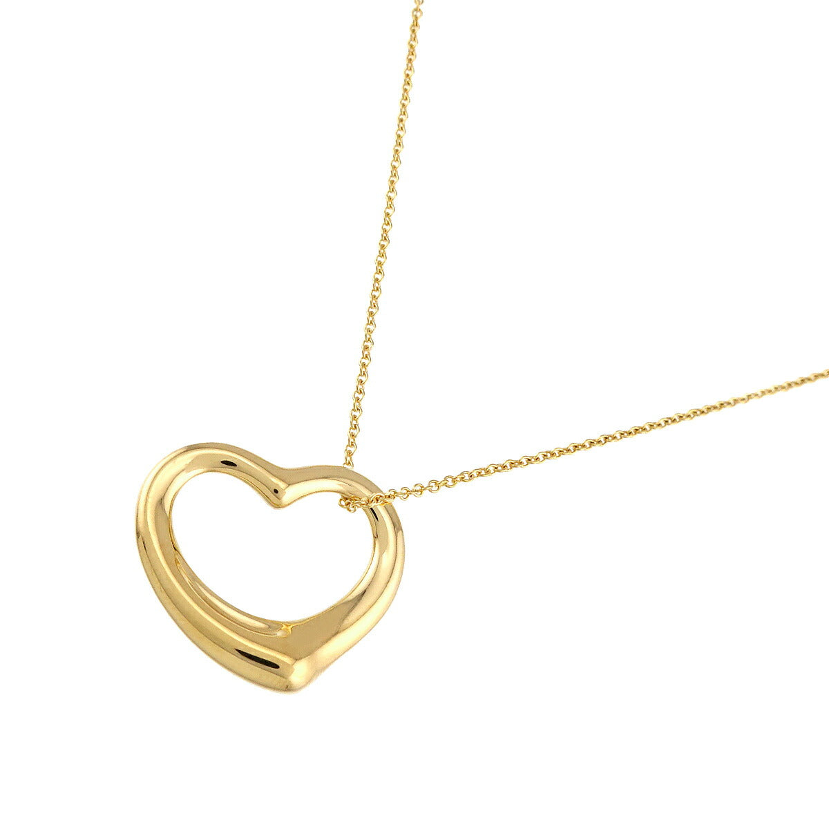 Open Heart Necklace 18K Yellow Gold 750