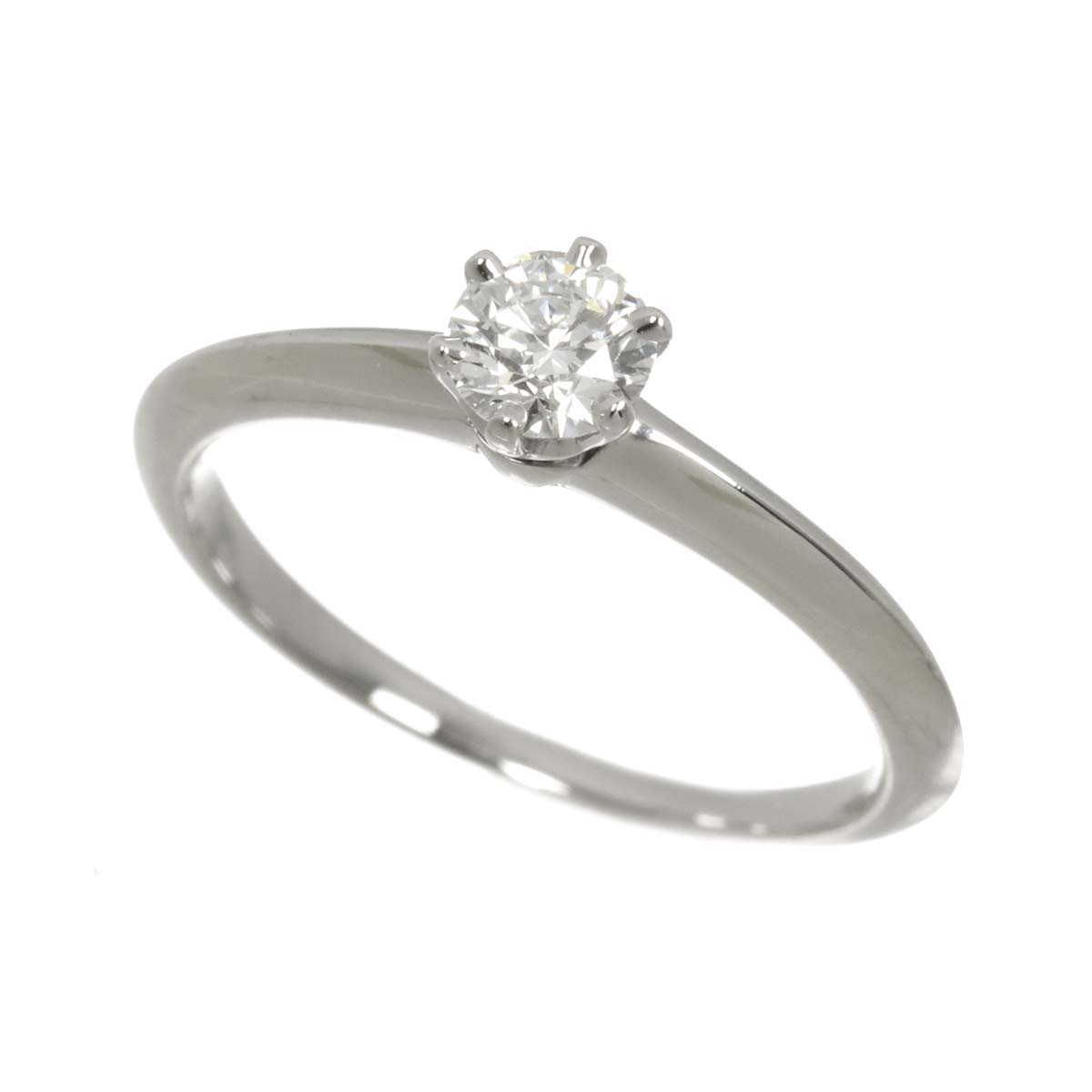 Diamond 0.33ct D/VS2 Ring Pt Platinum Size5.25-5.5(US)